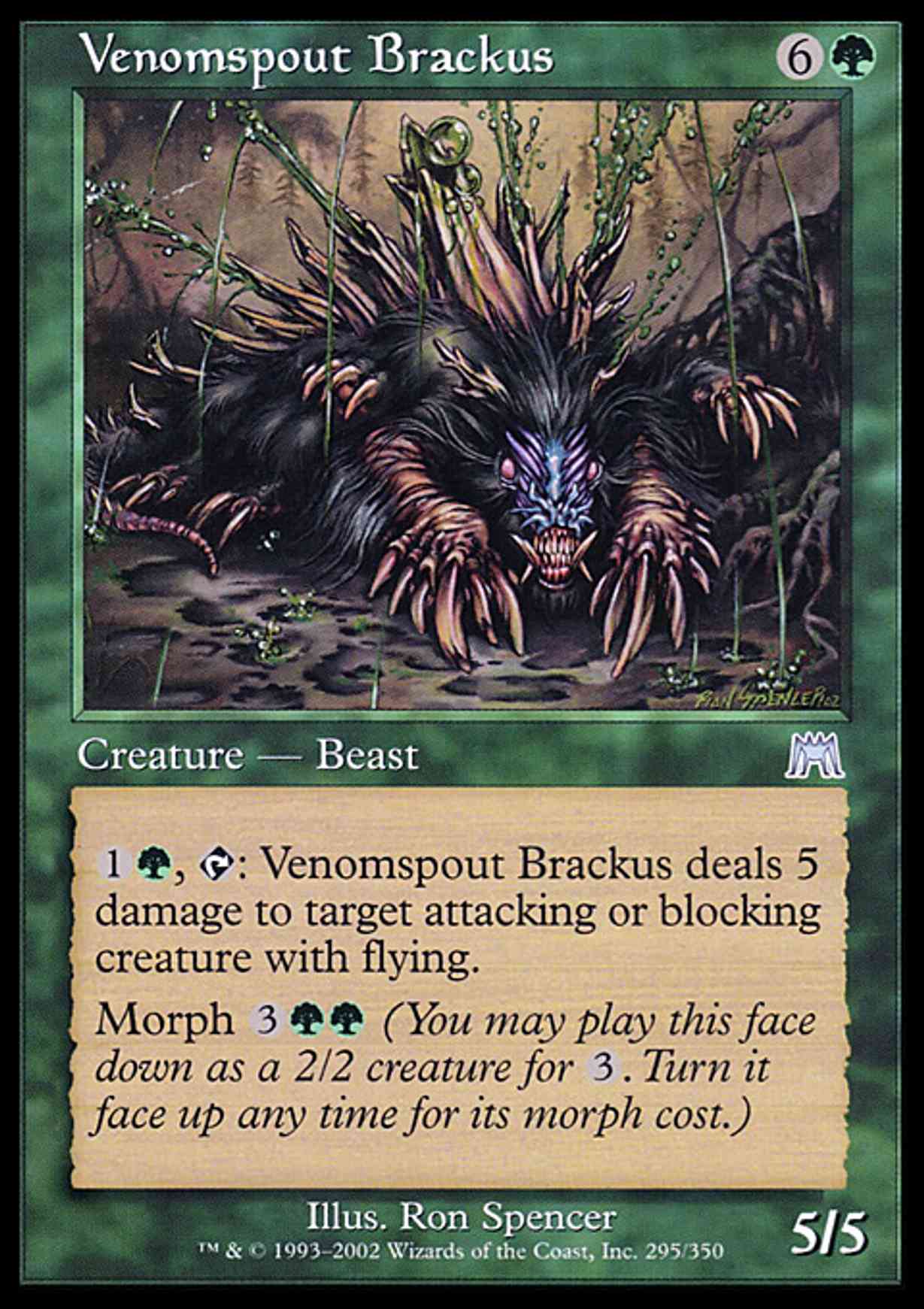Venomspout Brackus magic card front
