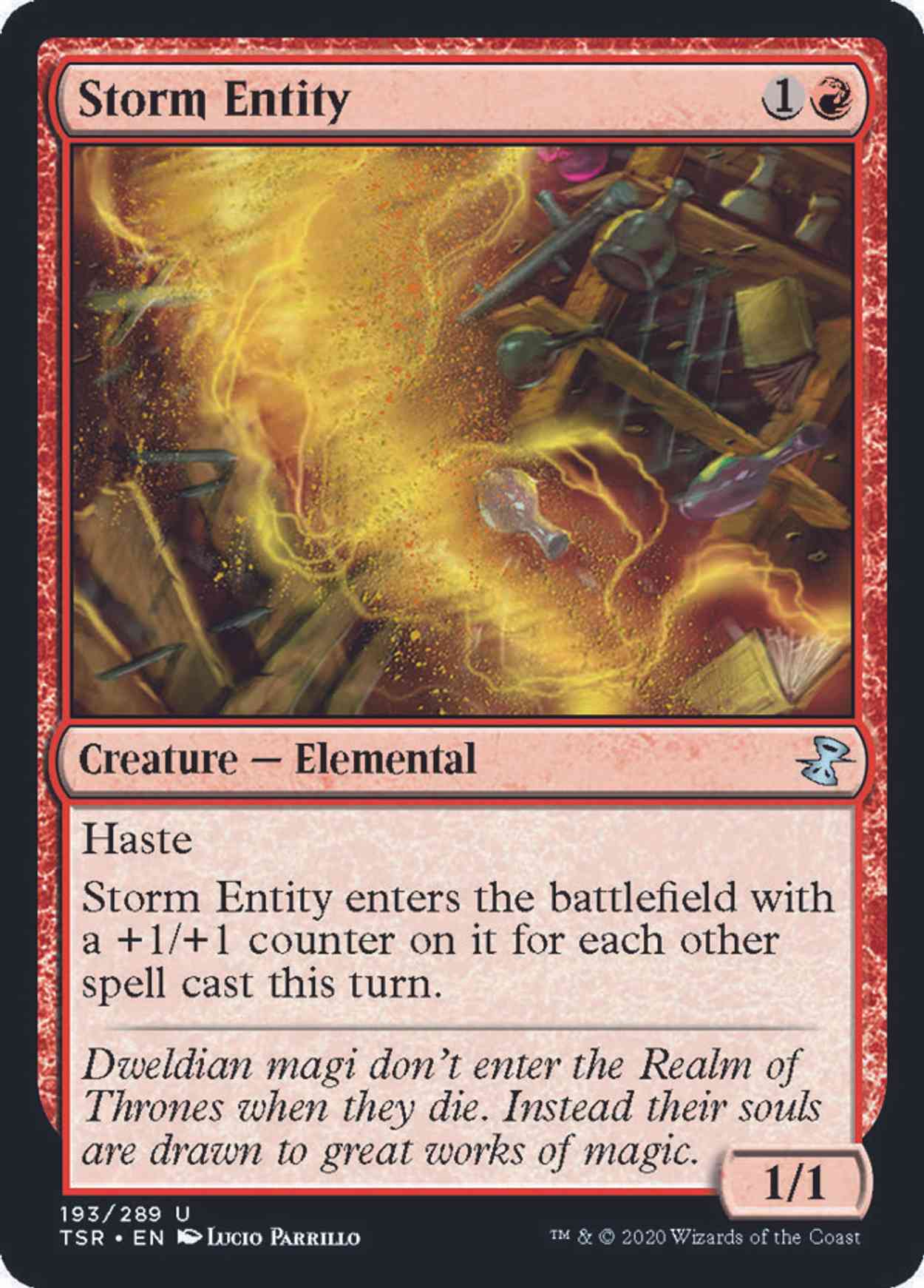 Storm Entity magic card front