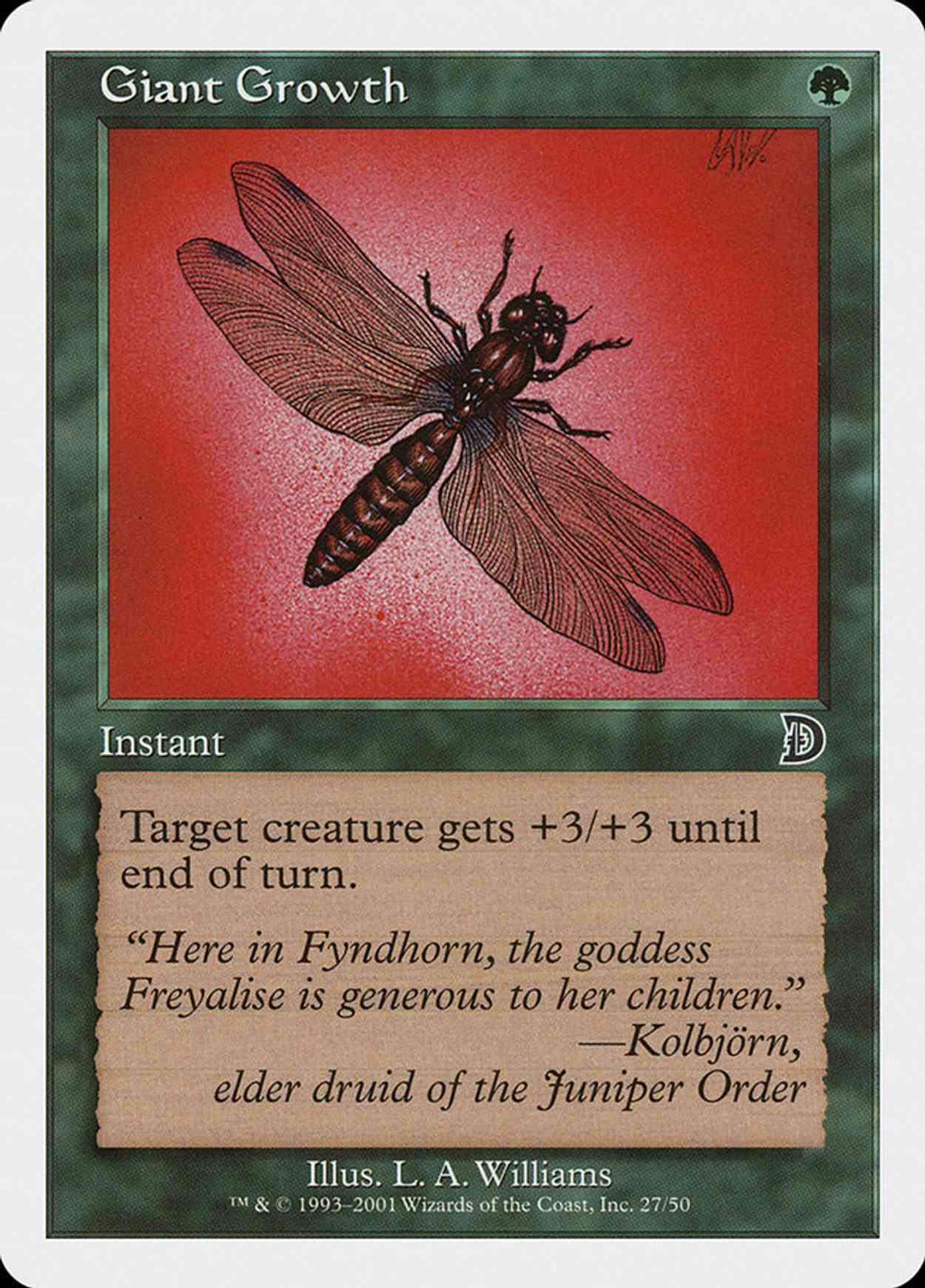 Giant Growth magic card front