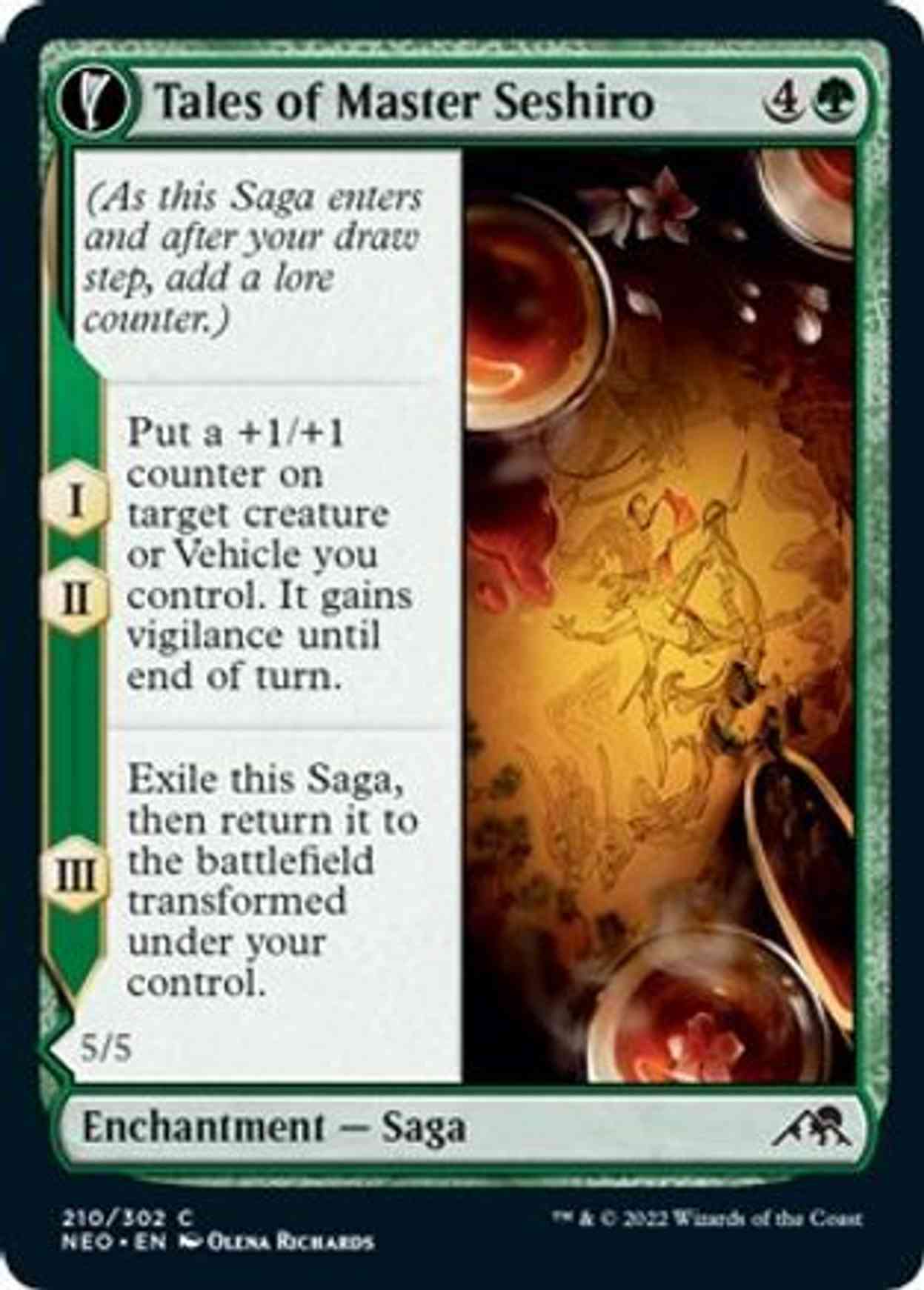 Tales of Master Seshiro magic card front