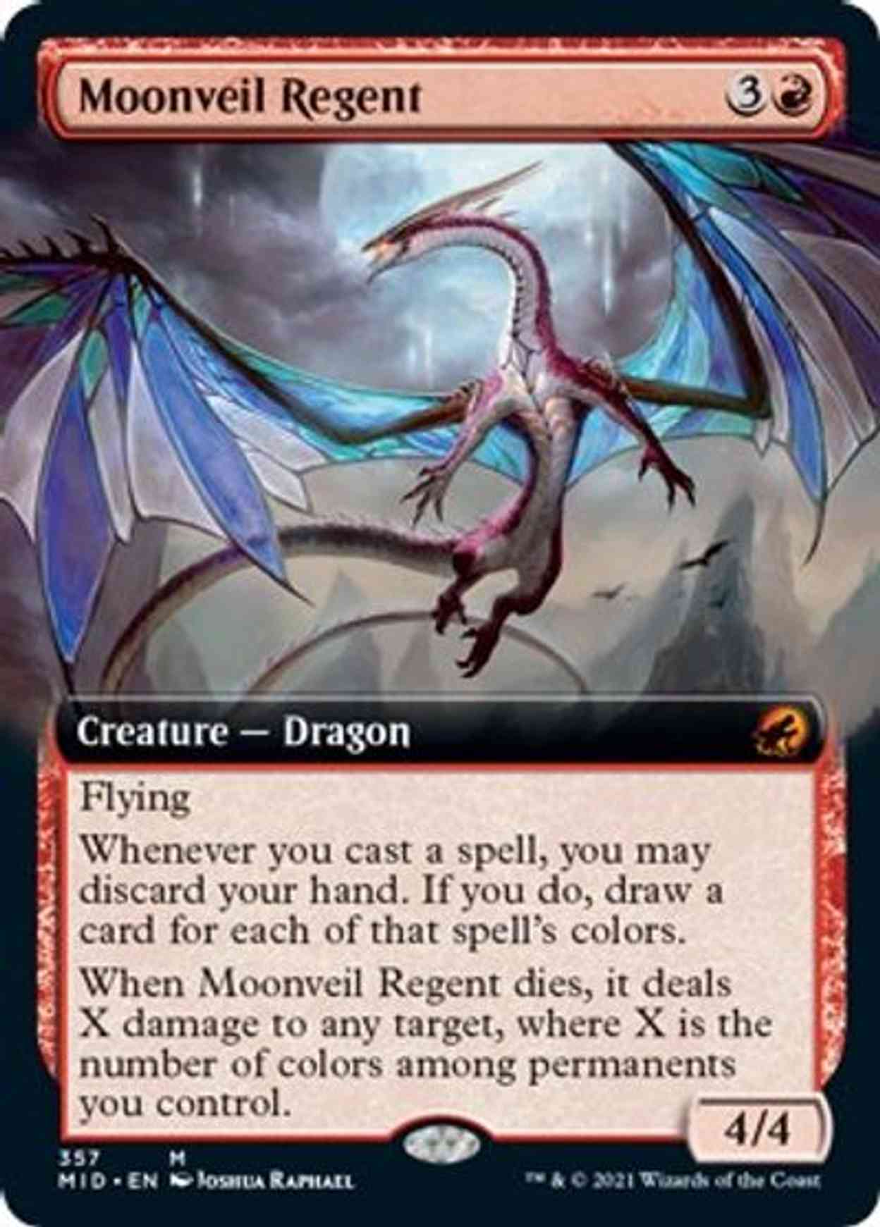 Moonveil Regent (Extended Art) magic card front