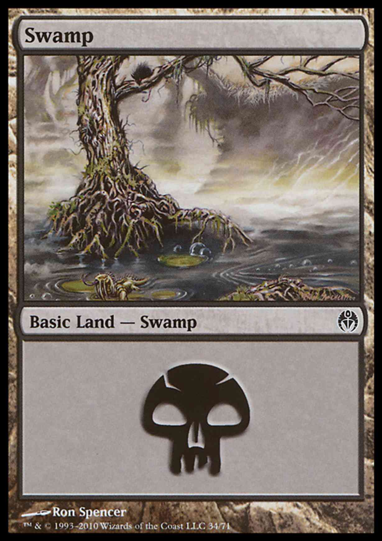 Swamp (34)  magic card front