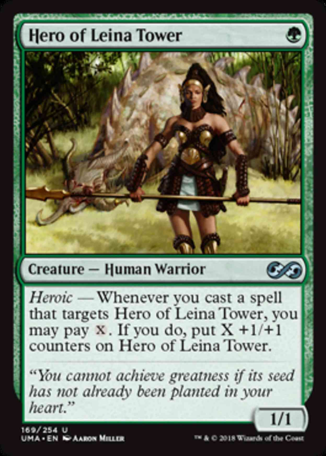 Hero of Leina Tower magic card front