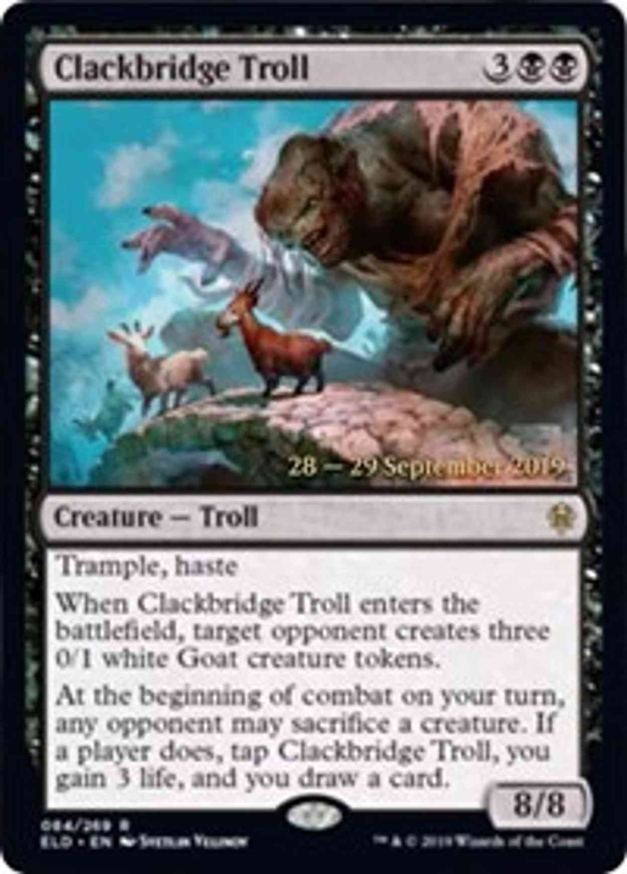 Clackbridge Troll magic card front