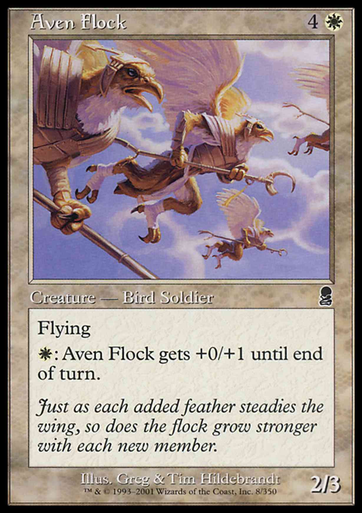 Aven Flock magic card front