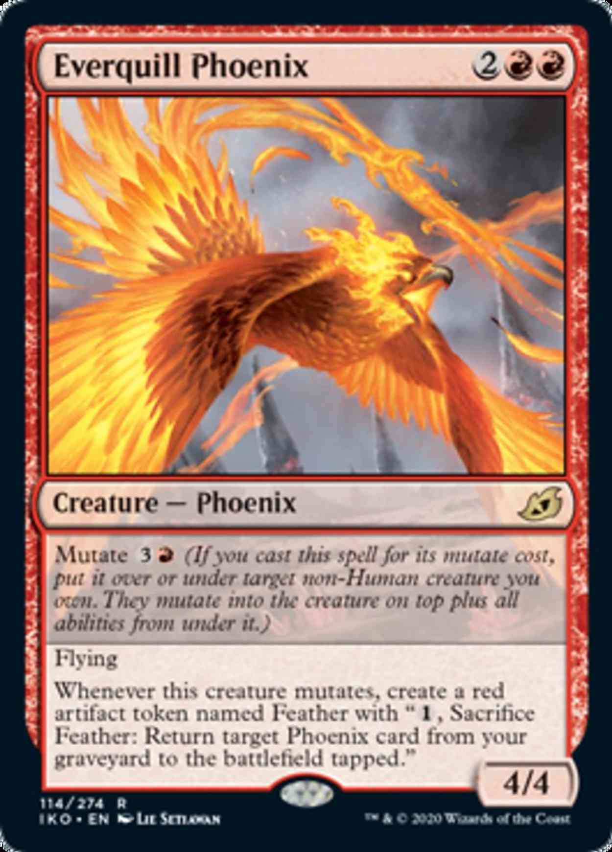 Everquill Phoenix magic card front