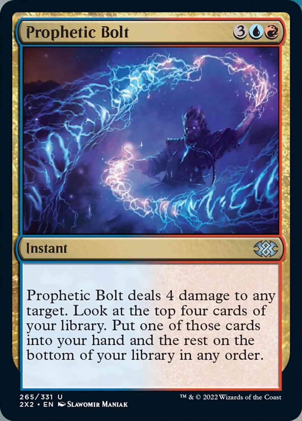 Prophetic Bolt magic card front