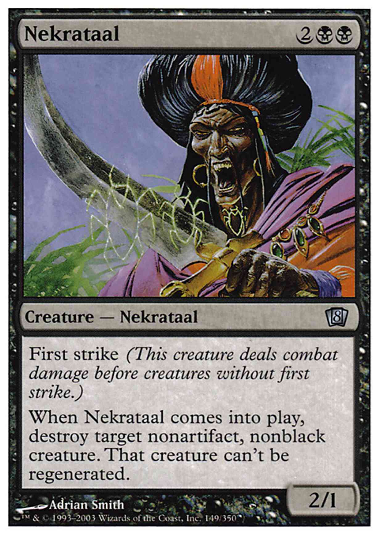 Nekrataal magic card front