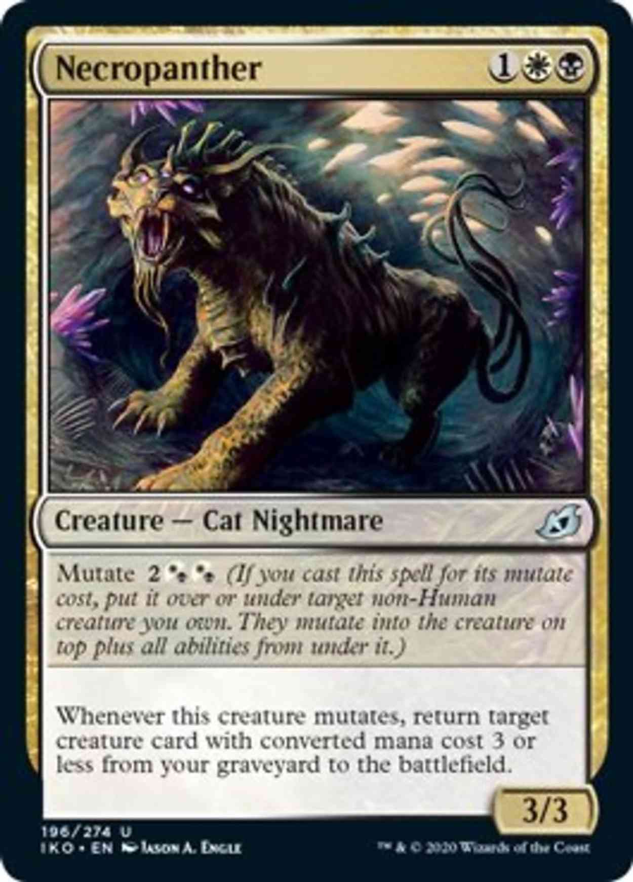 Necropanther magic card front