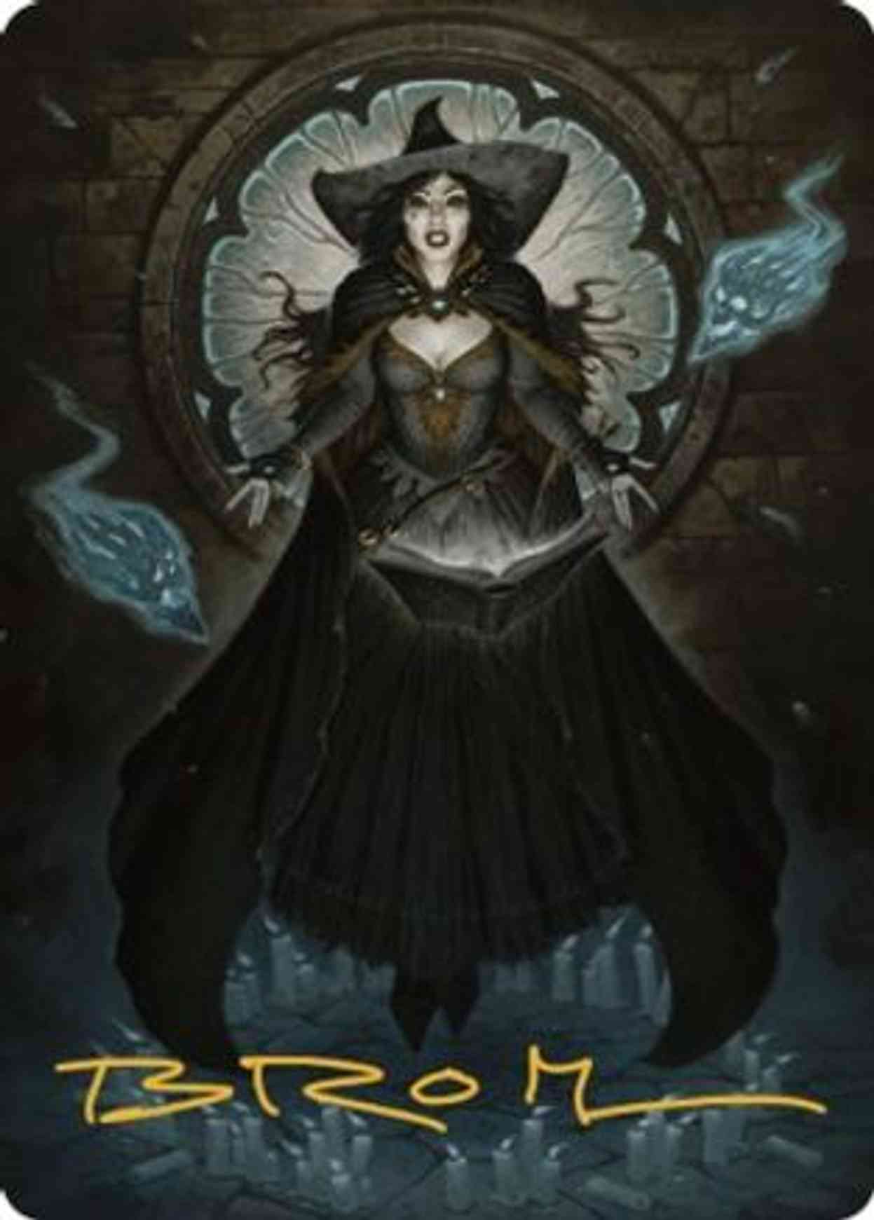 Tasha, the Witch Queen Art Card (76/81) (Gold-Stamped Signature) magic card front