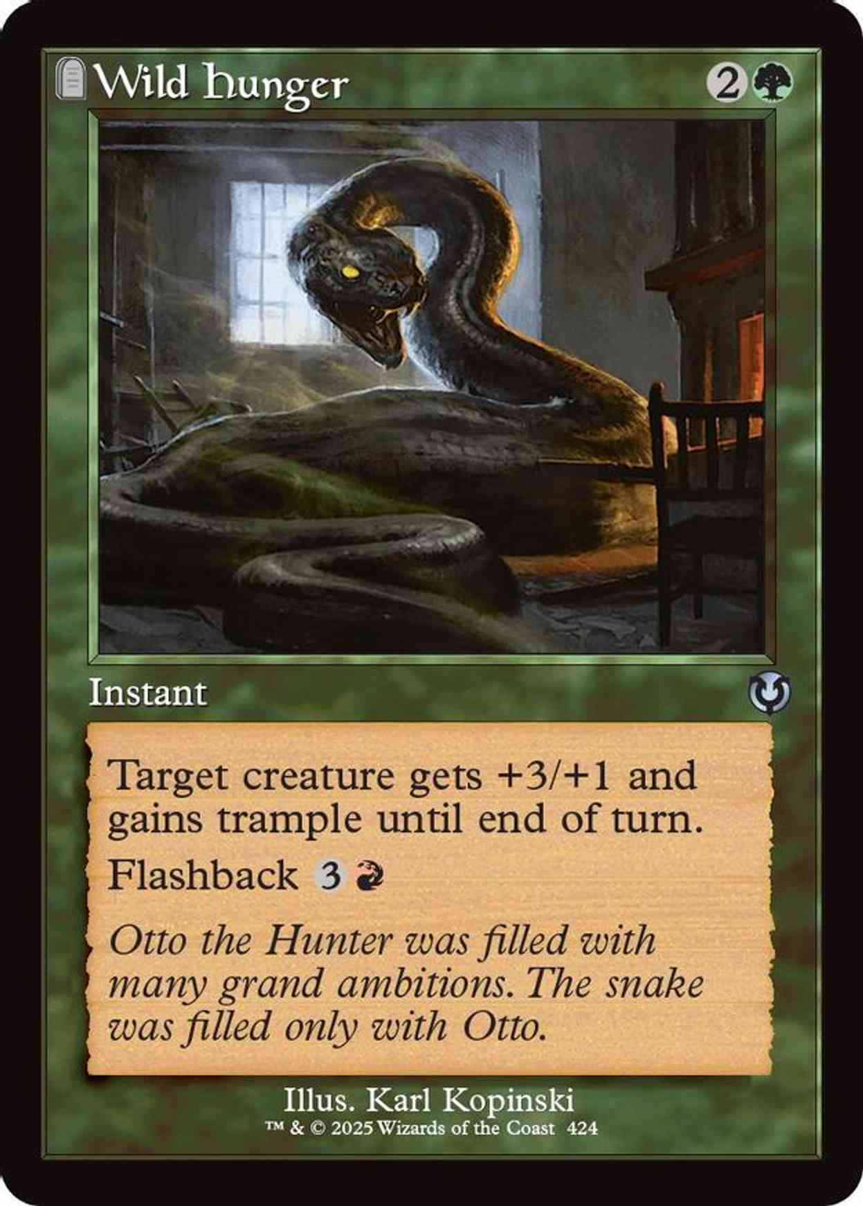 Wild Hunger (Retro Frame) magic card front