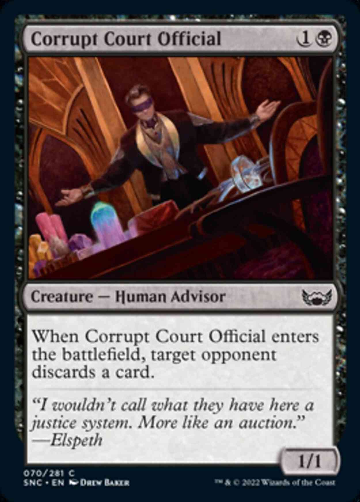 Corrupt Court Official magic card front