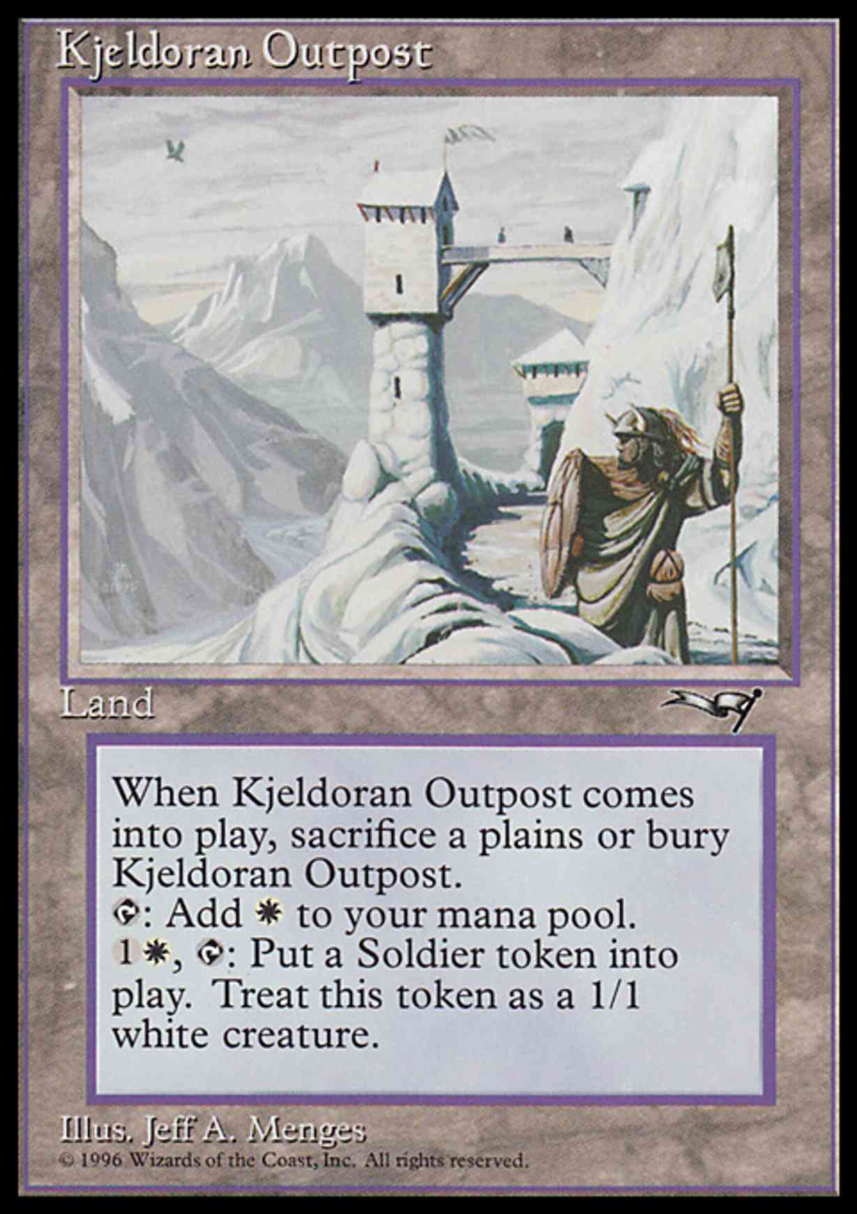 Kjeldoran Outpost magic card front