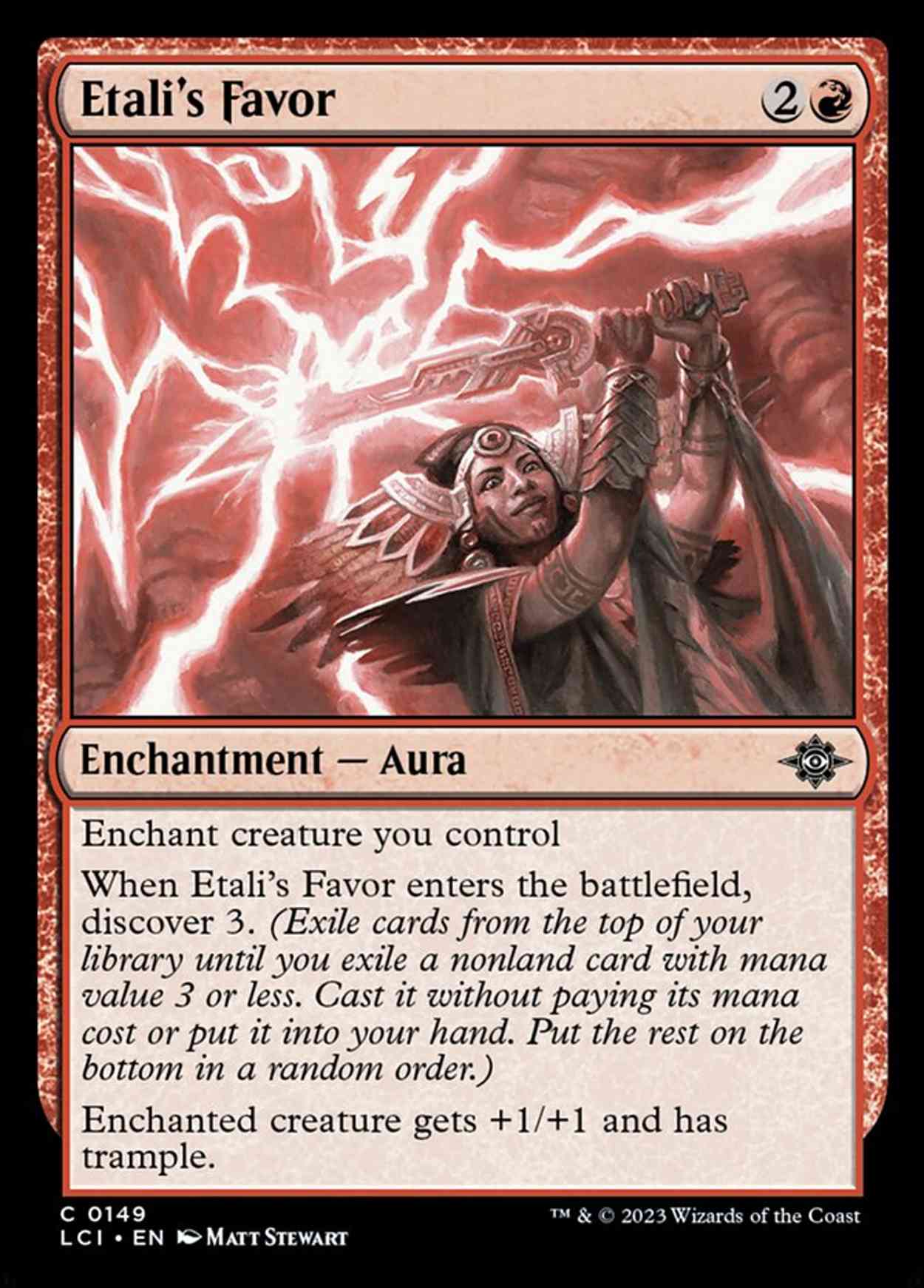 Etali's Favor magic card front