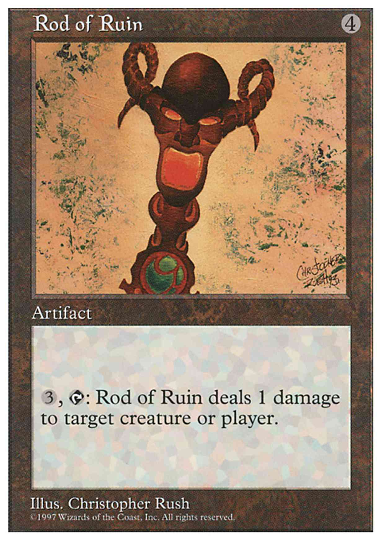 Rod of Ruin magic card front