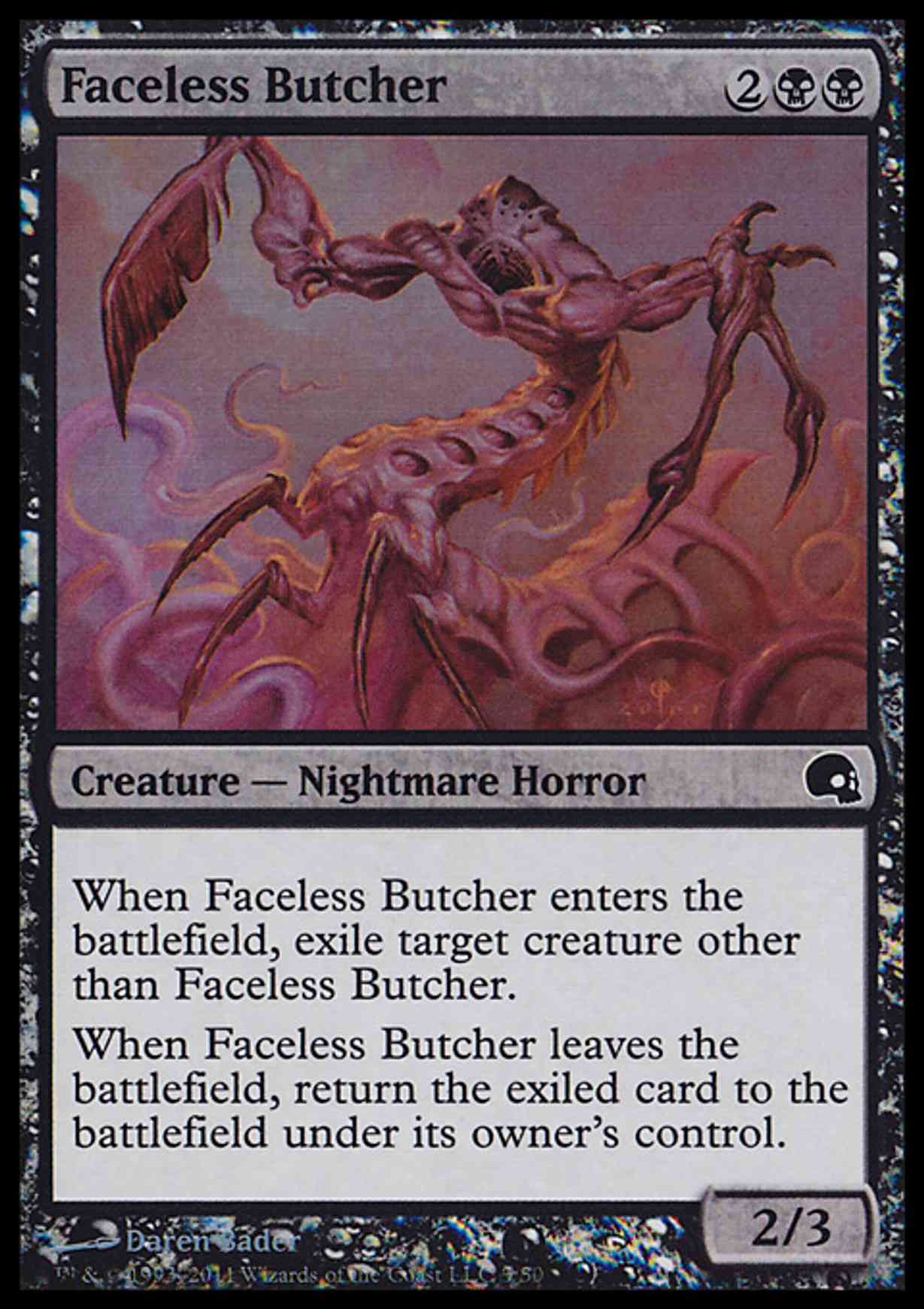 Faceless Butcher magic card front