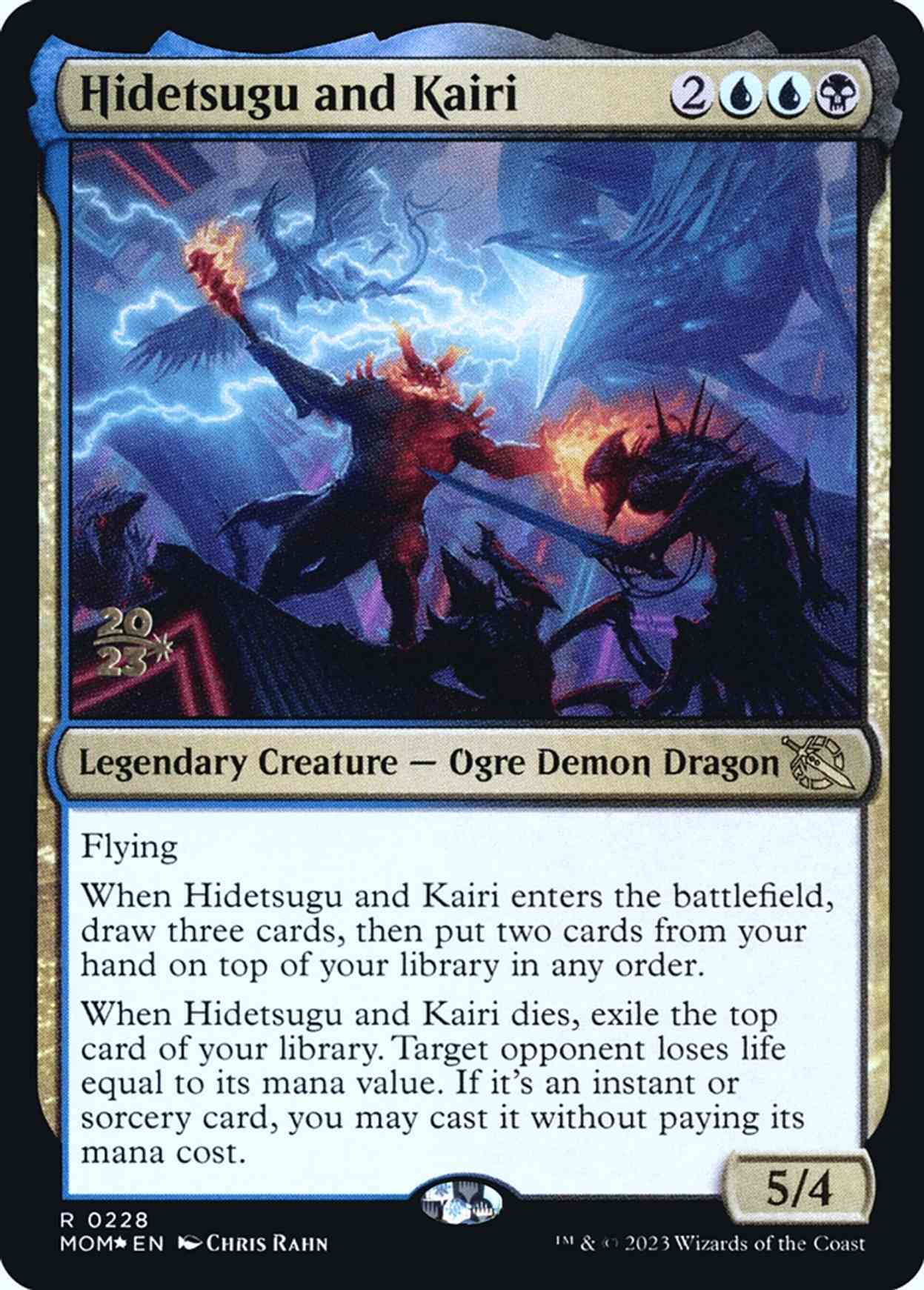 Hidetsugu and Kairi magic card front