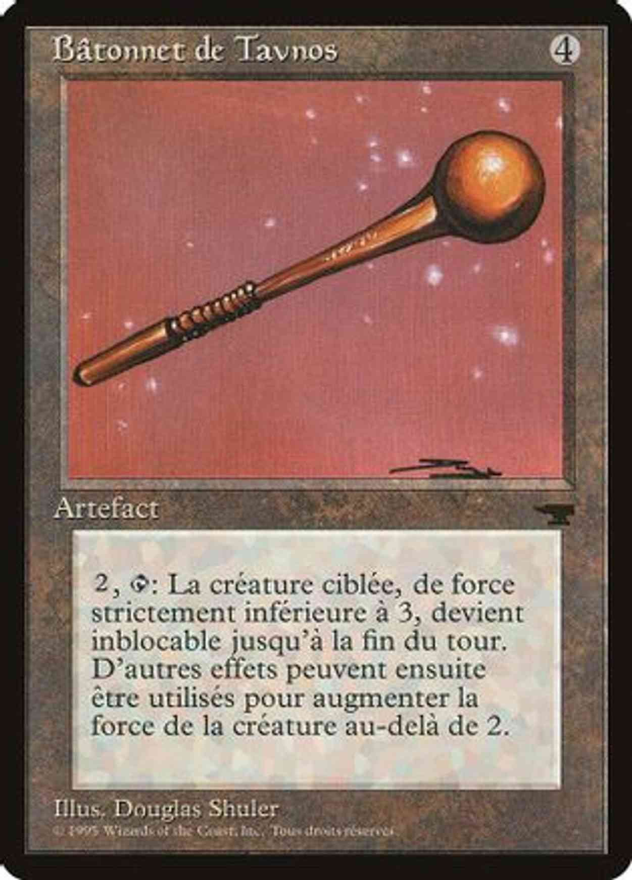 Tawnos's Wand (French) - "Batonnet de Tavnos" magic card front