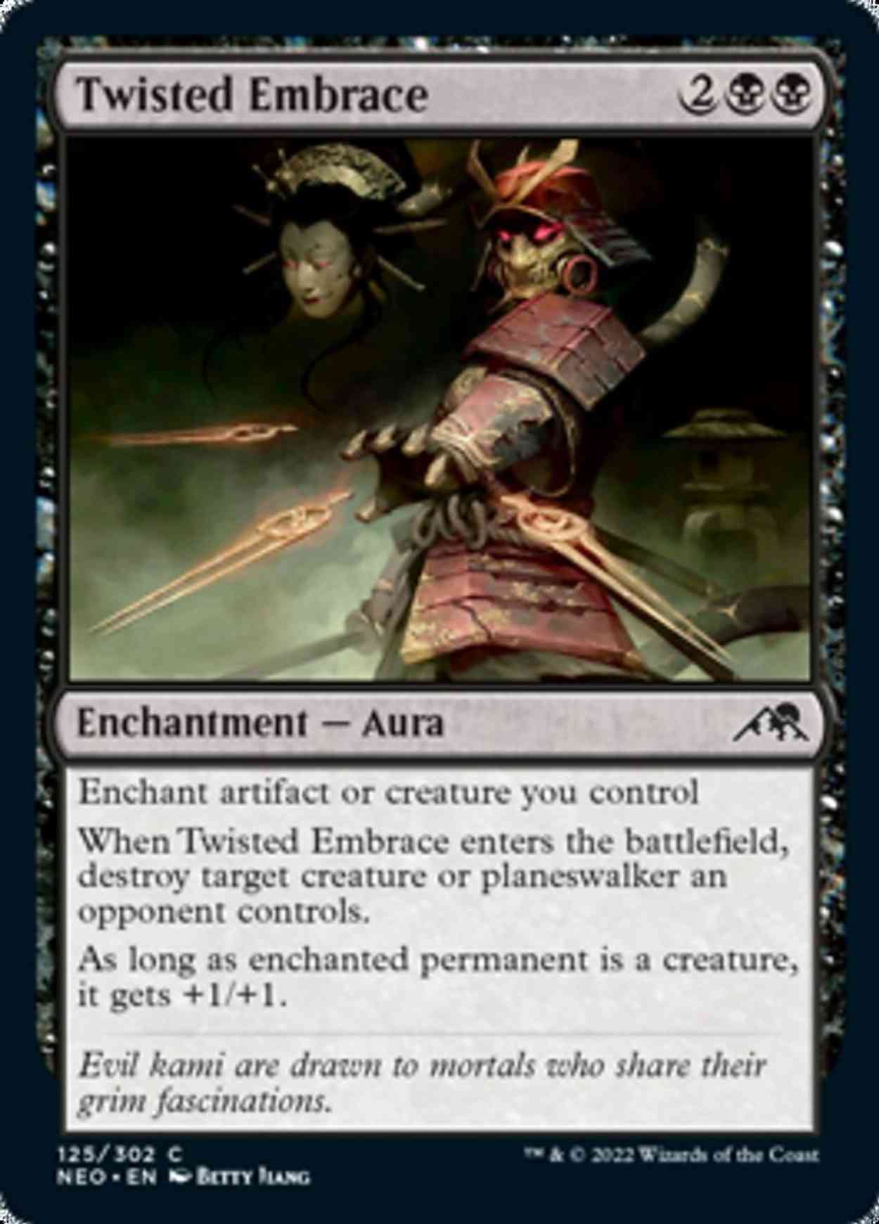 Twisted Embrace magic card front