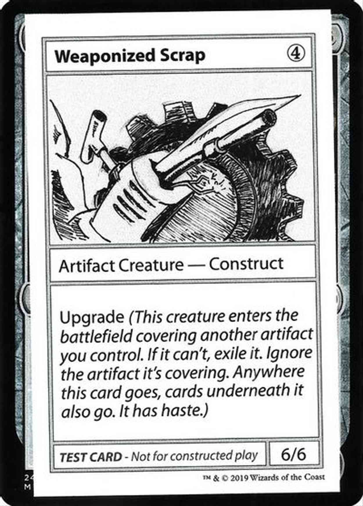 Weaponized Scrap (No PW Symbol) magic card front