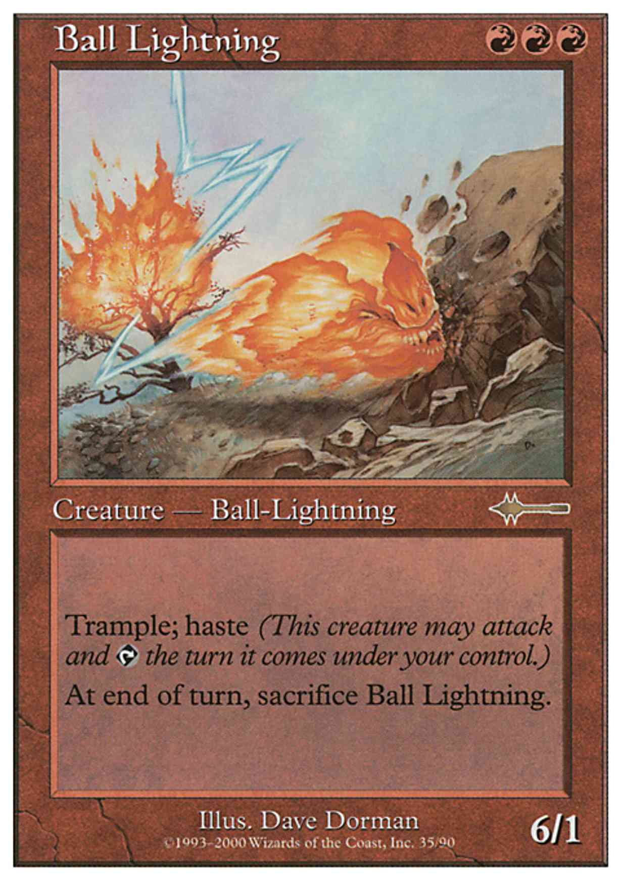 Ball Lightning magic card front