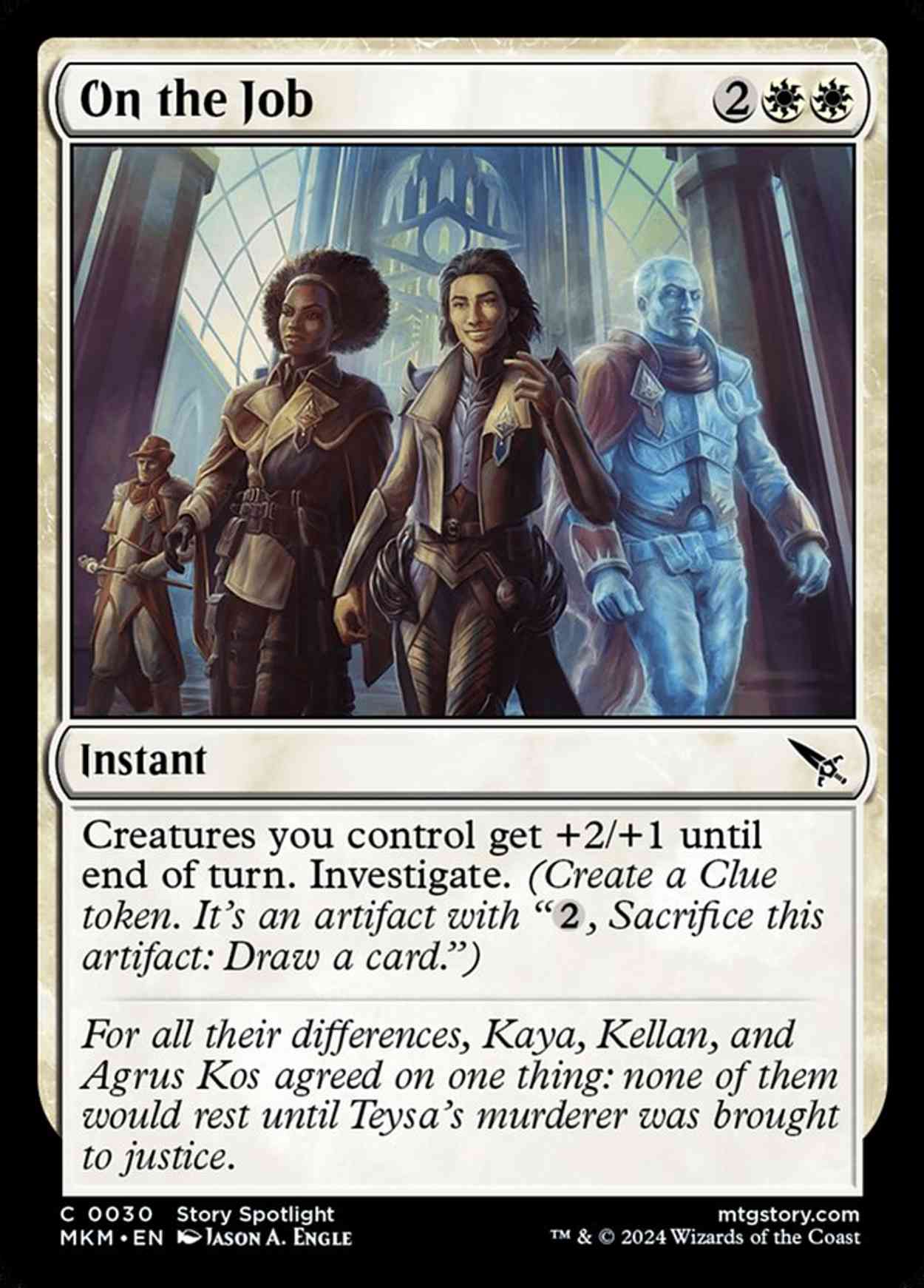 On the Job magic card front