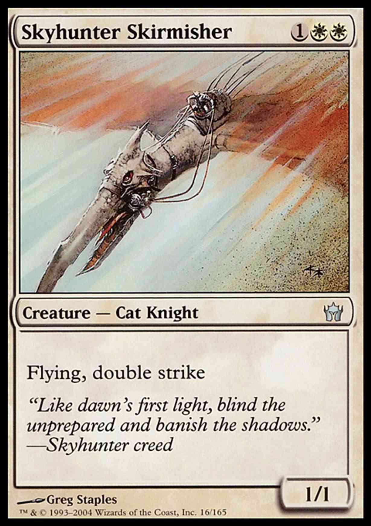 Skyhunter Skirmisher magic card front