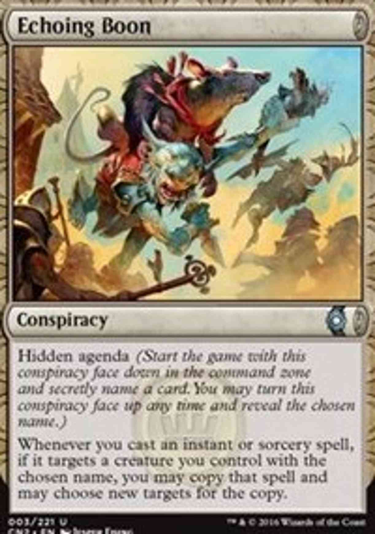 Echoing Boon magic card front