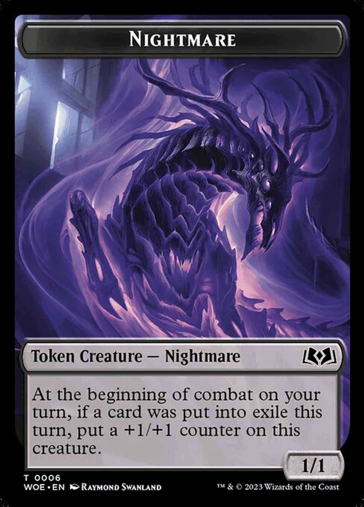 Nightmare Token magic card front