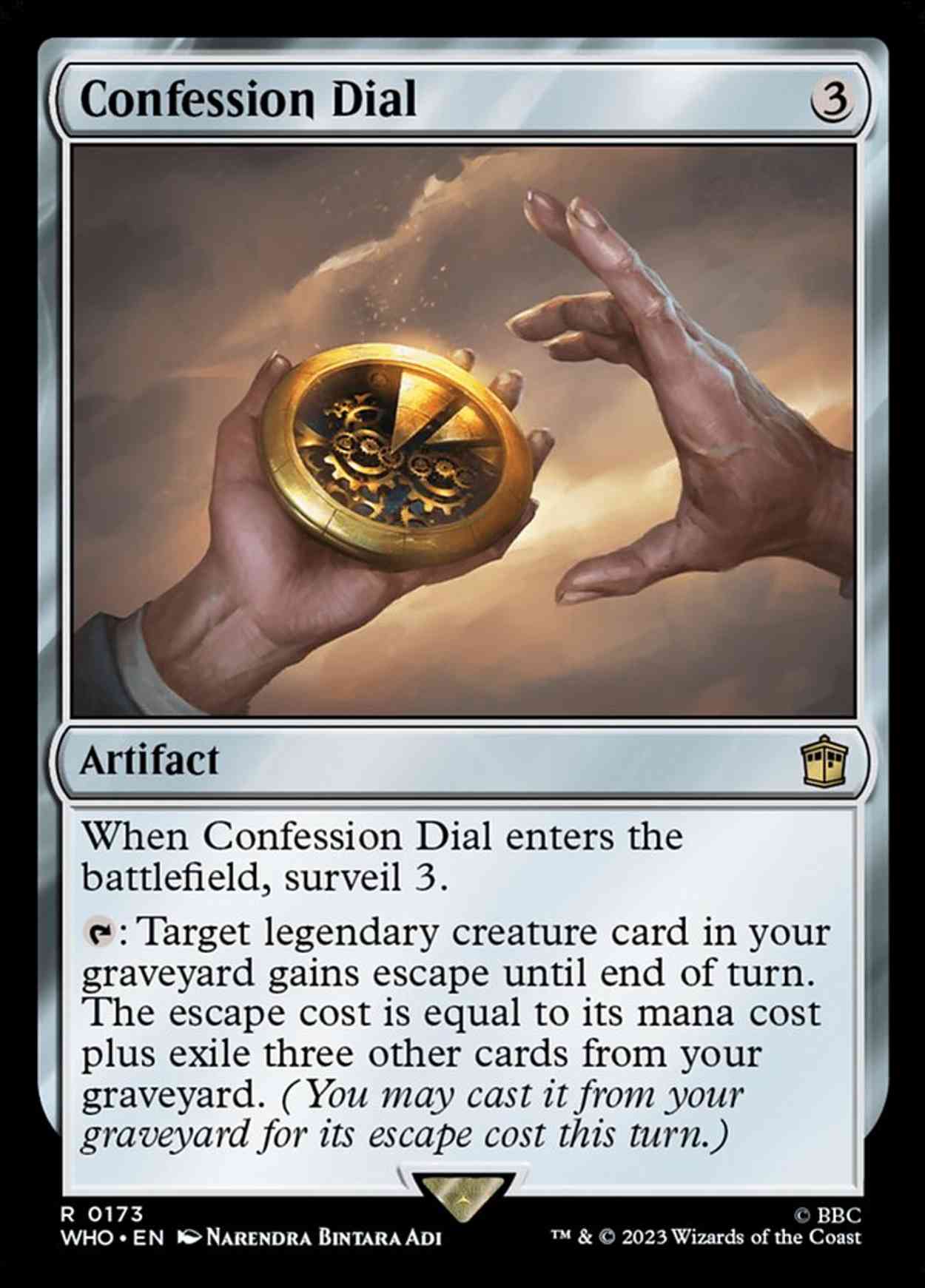 Confession Dial magic card front