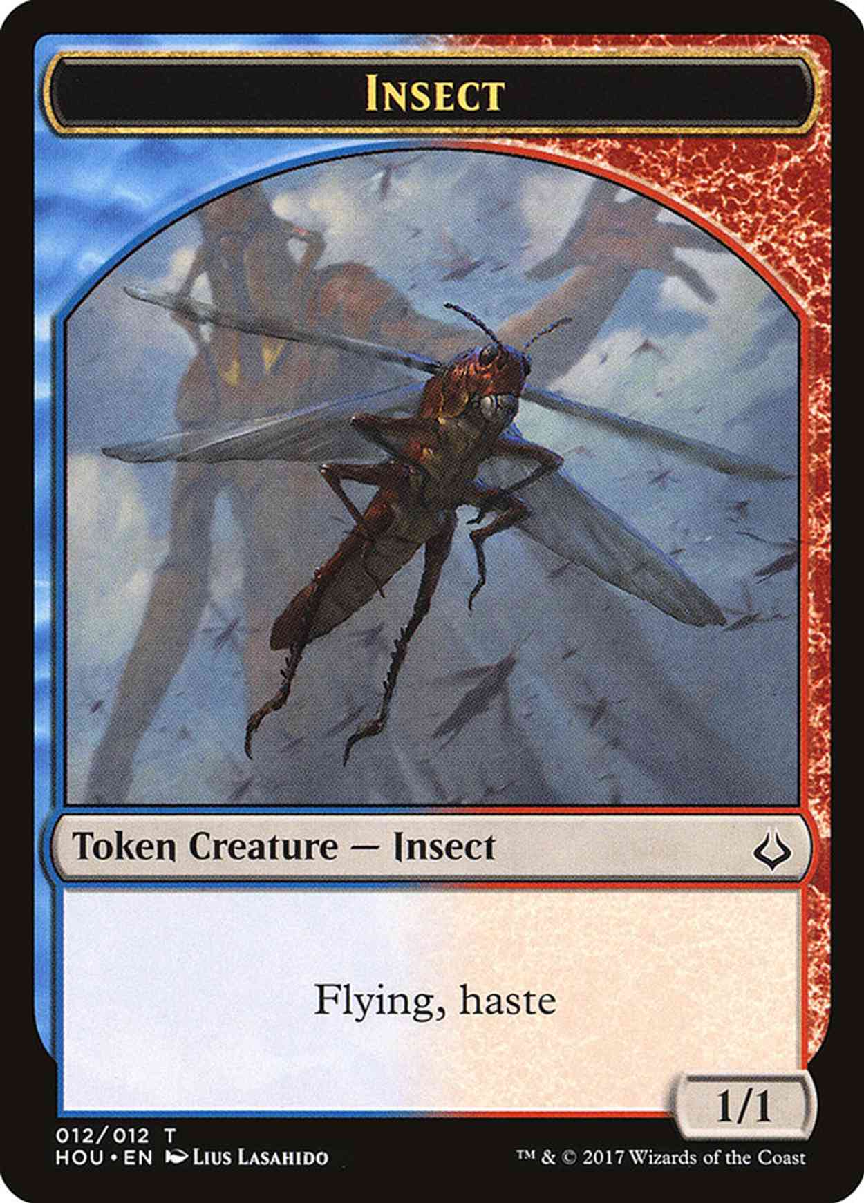 Insect // Warrior Double-sided Token magic card front
