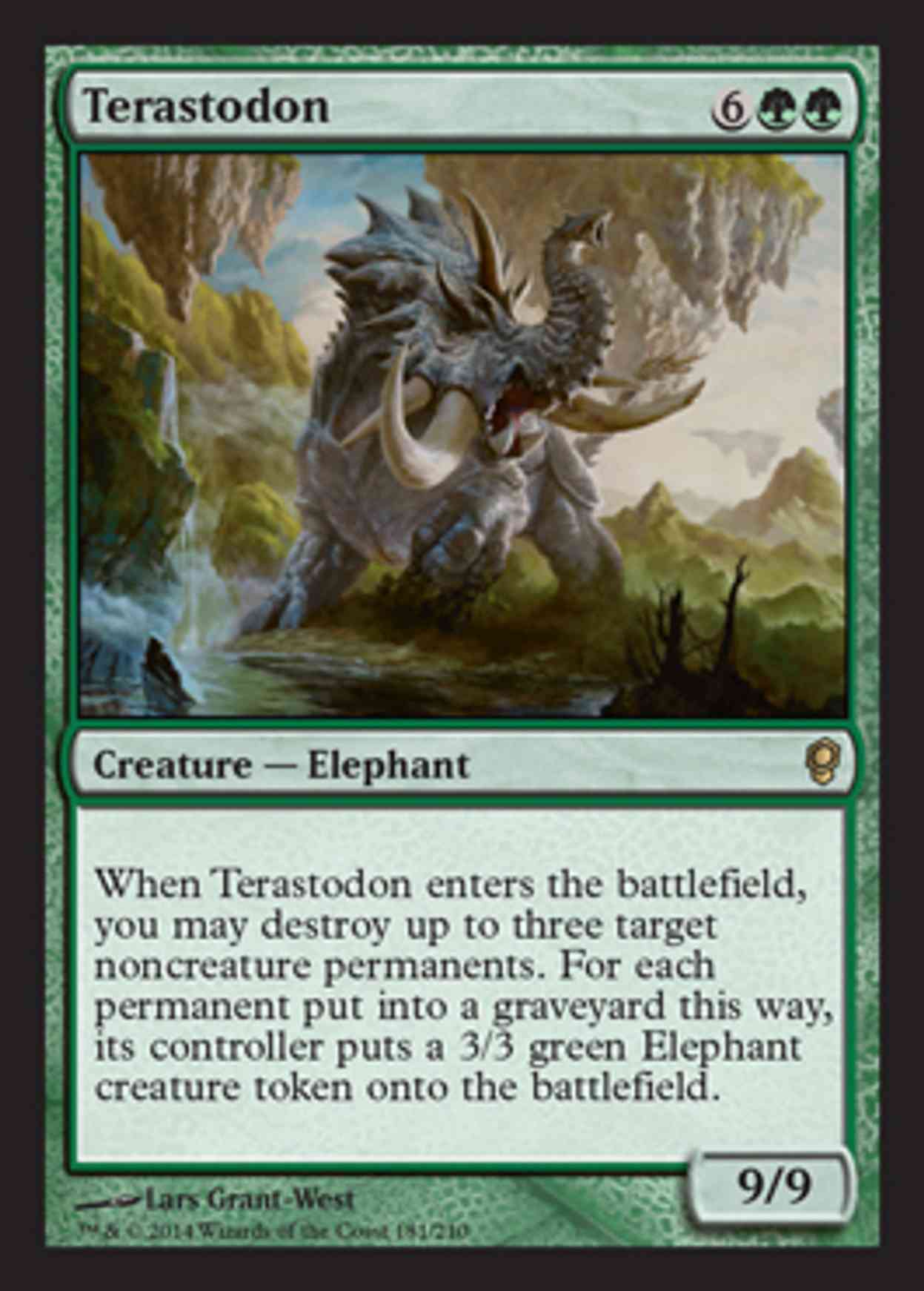 Terastodon magic card front