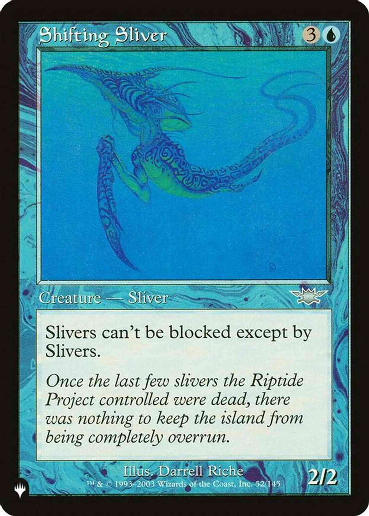 Shifting Sliver magic card front