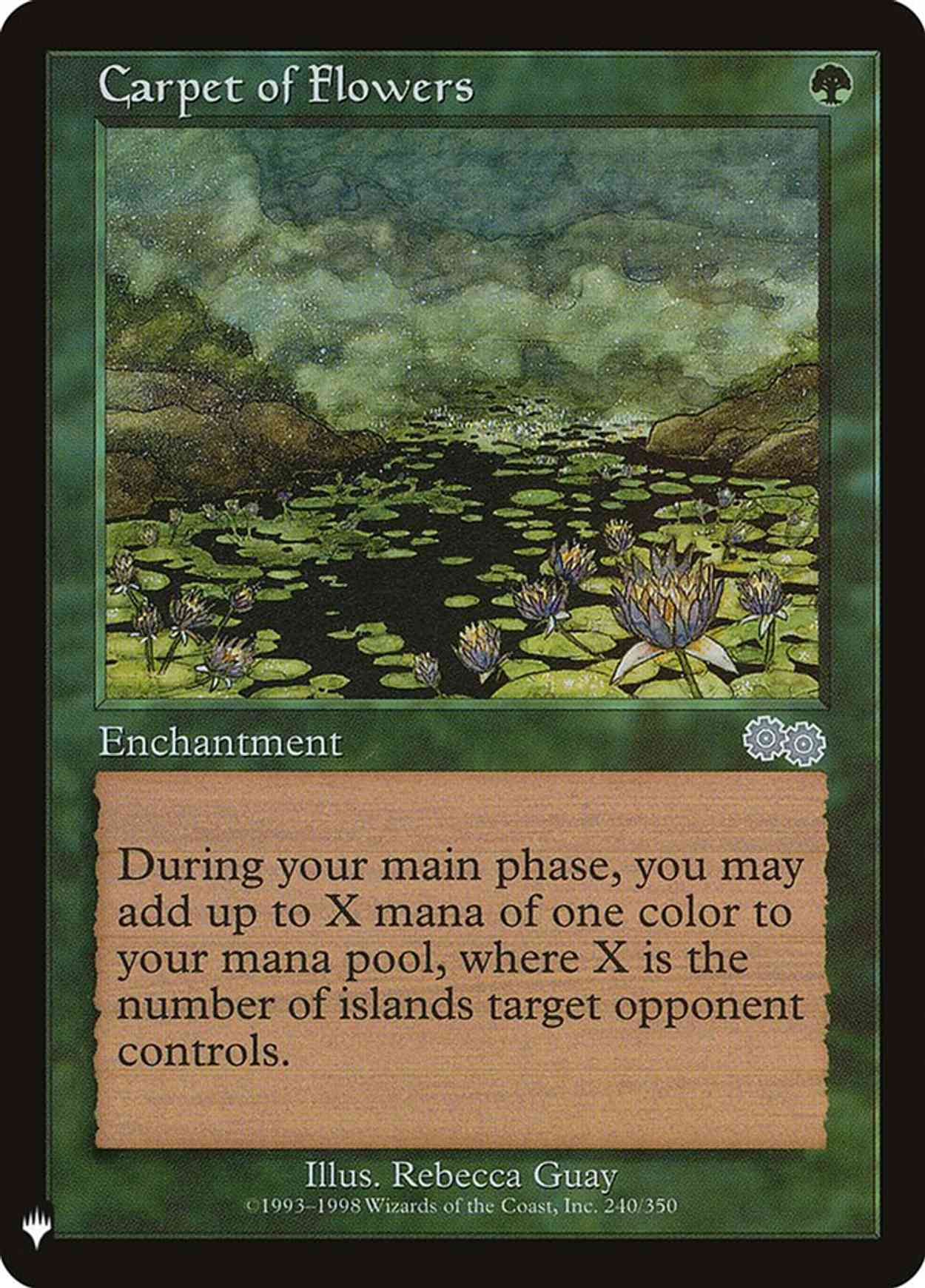 Carpet of Flowers magic card front