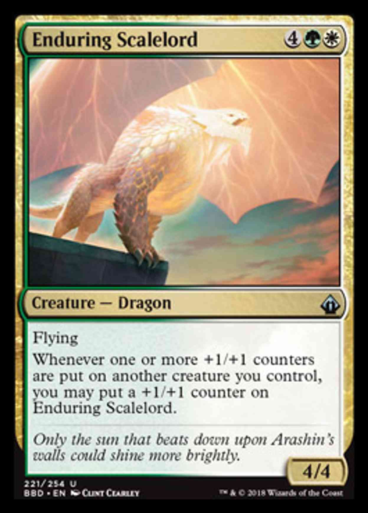 Enduring Scalelord magic card front