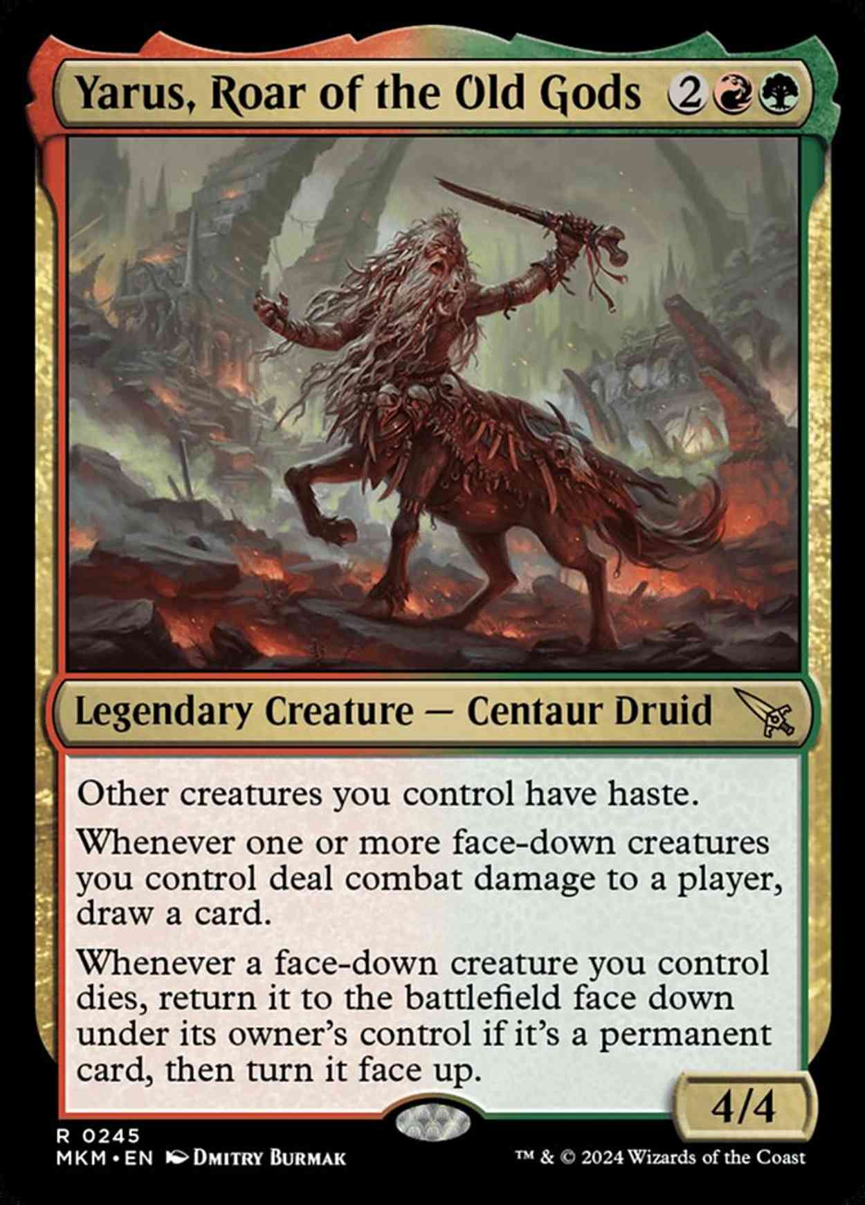 Yarus, Roar of the Old Gods magic card front