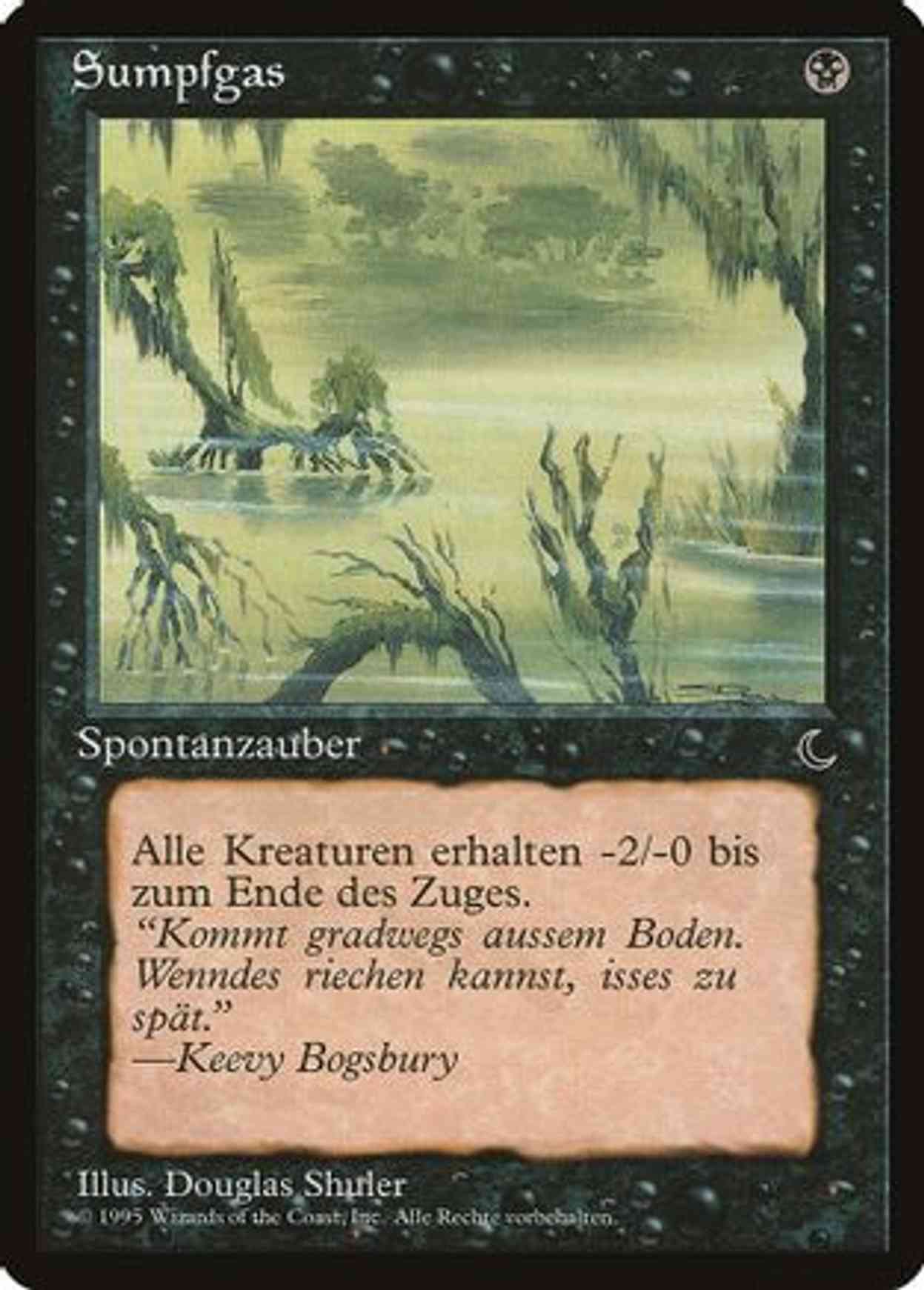 Marsh Gas (German) - "Sumpfgas" magic card front
