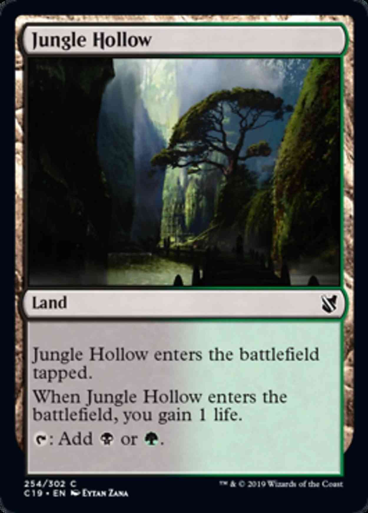 Jungle Hollow magic card front