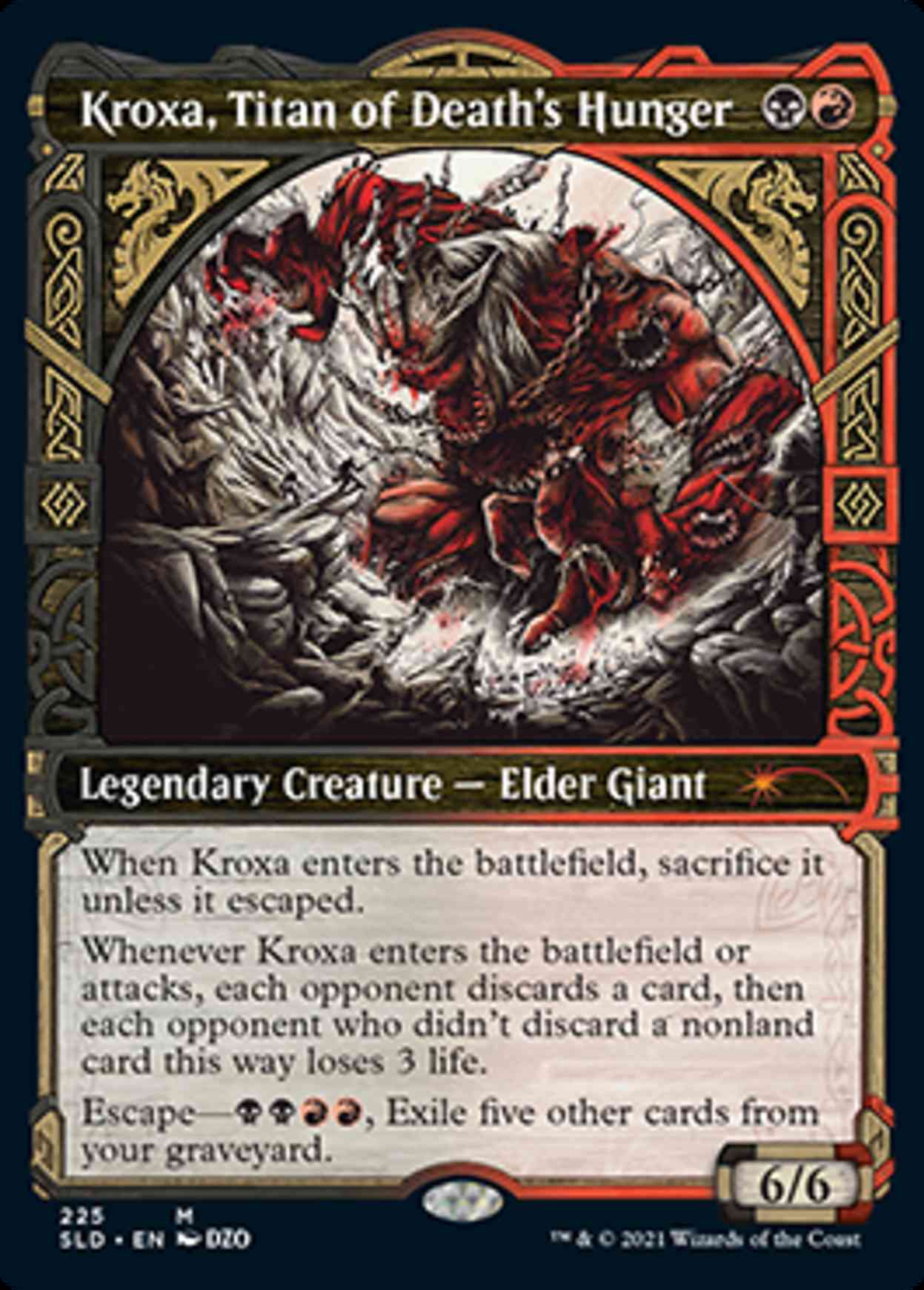 Kroxa, Titan of Death's Hunger (Showcase) magic card front