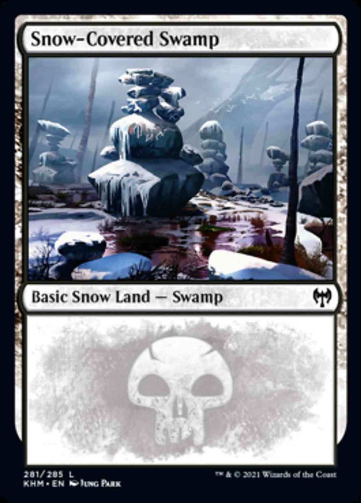 Snow-Covered Swamp (281) magic card front