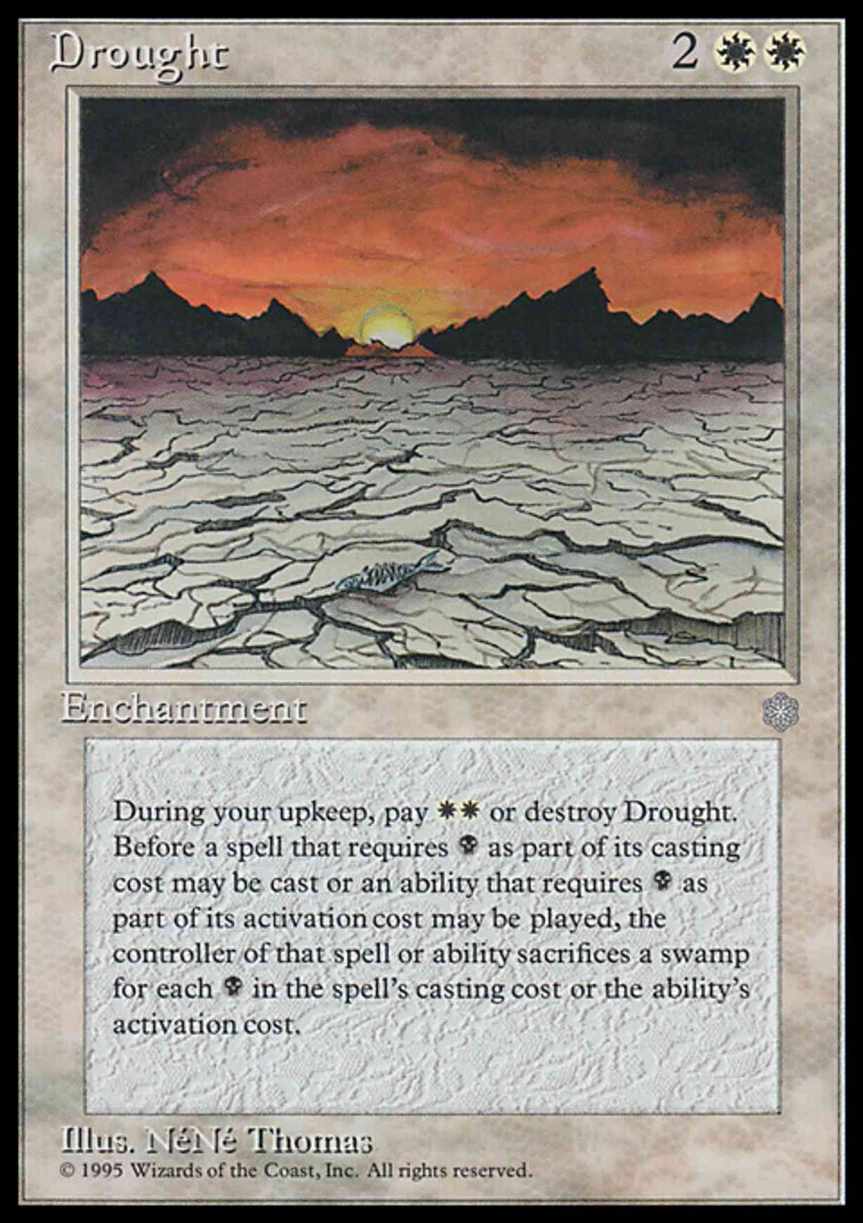 Drought magic card front