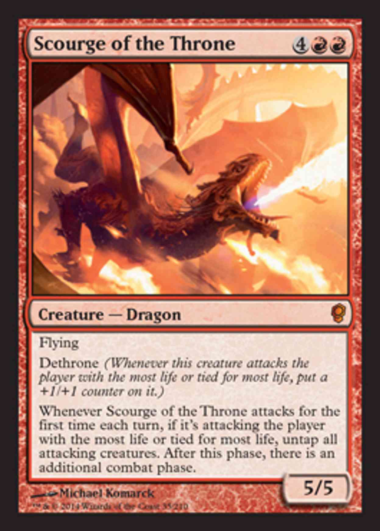 Scourge of the Throne magic card front