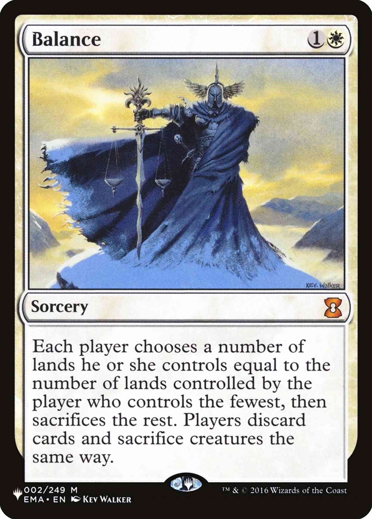 Balance magic card front