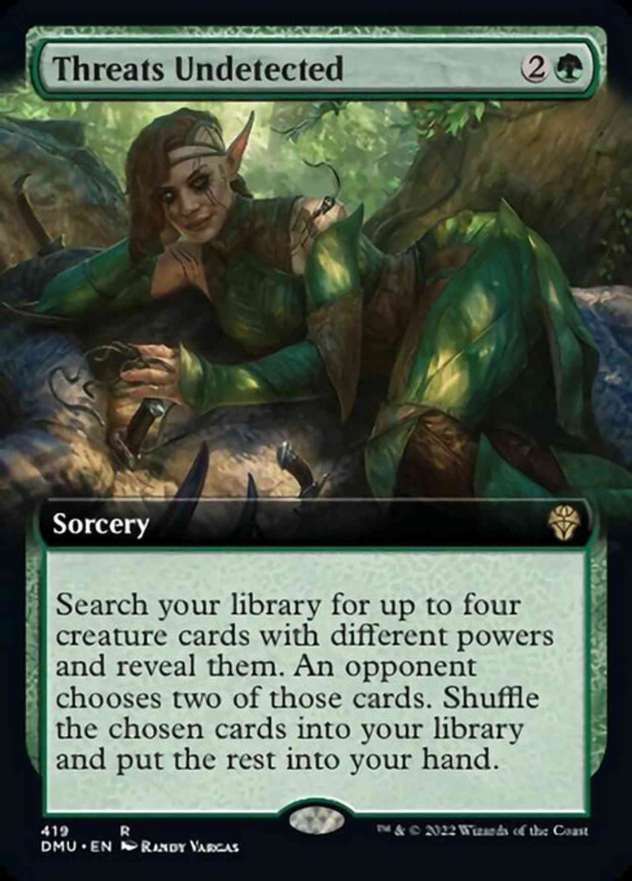 Threats Undetected (Extended Art) magic card front