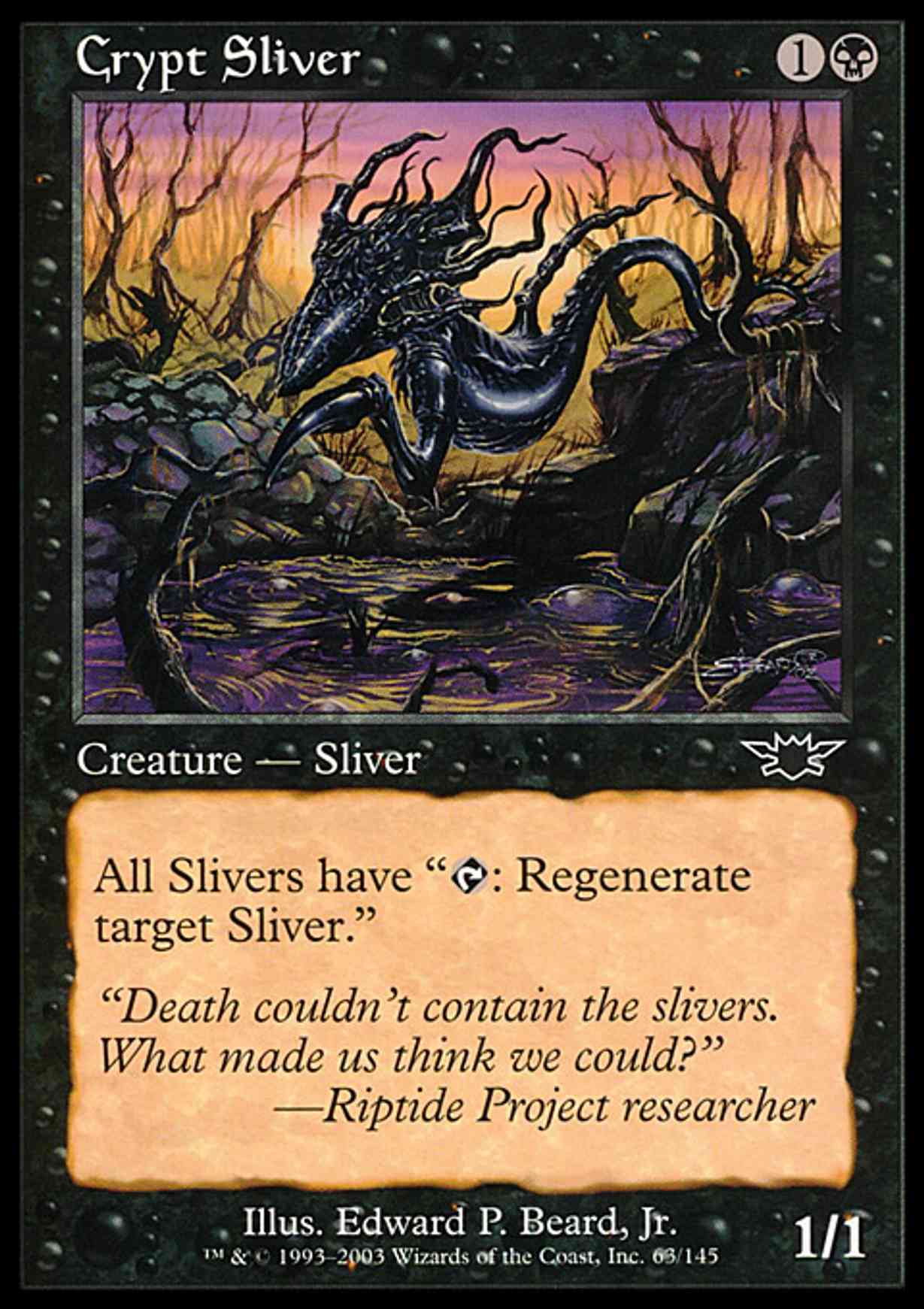 Crypt Sliver magic card front