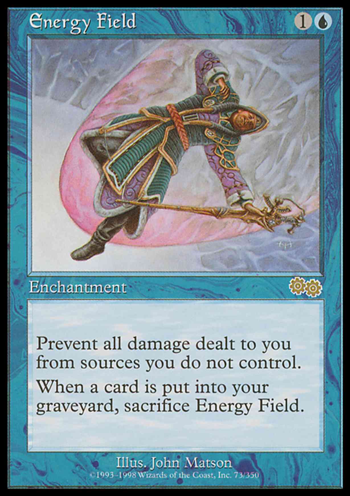 Energy Field magic card front
