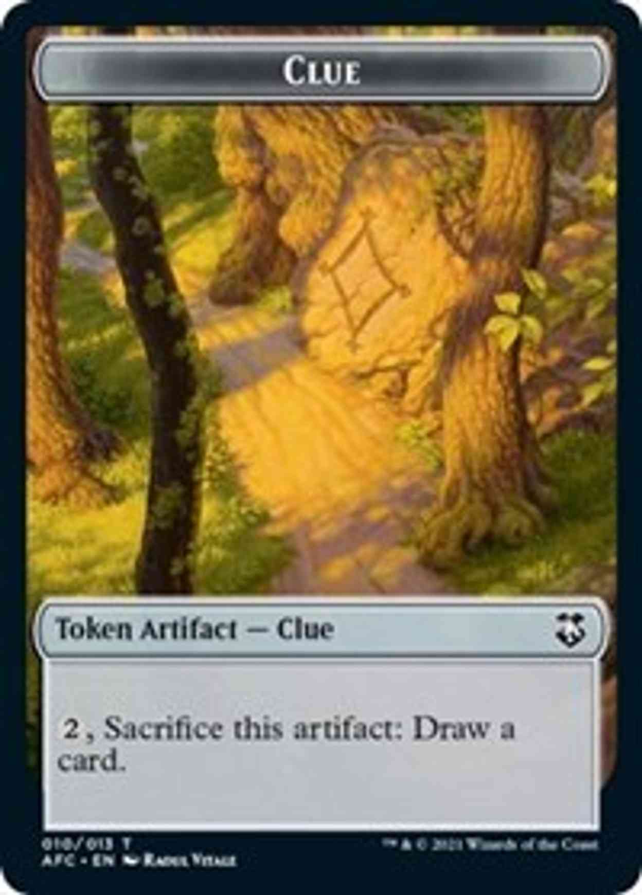 Clue // Goblin Double-sided Token magic card front