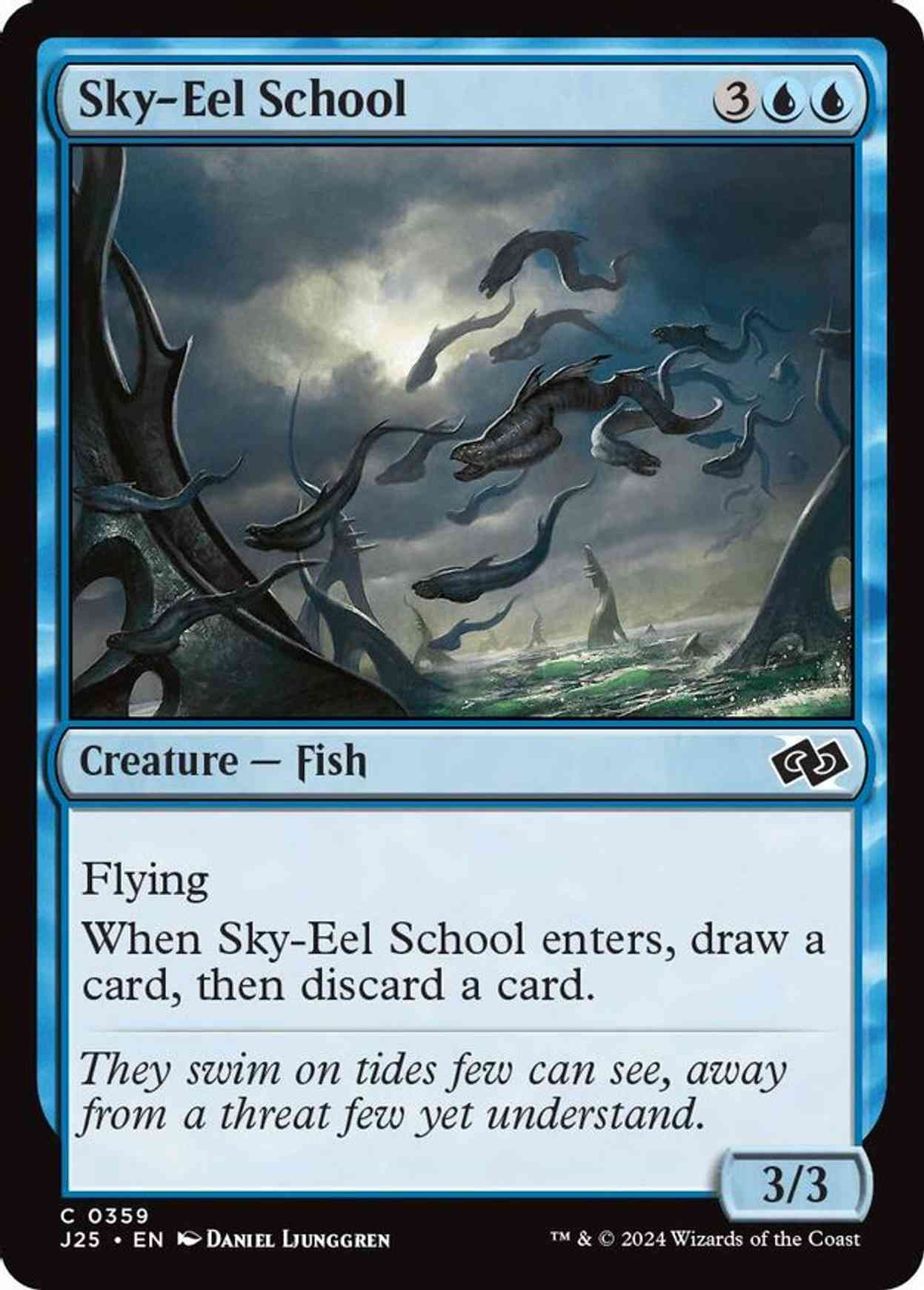 Sky-Eel School magic card front