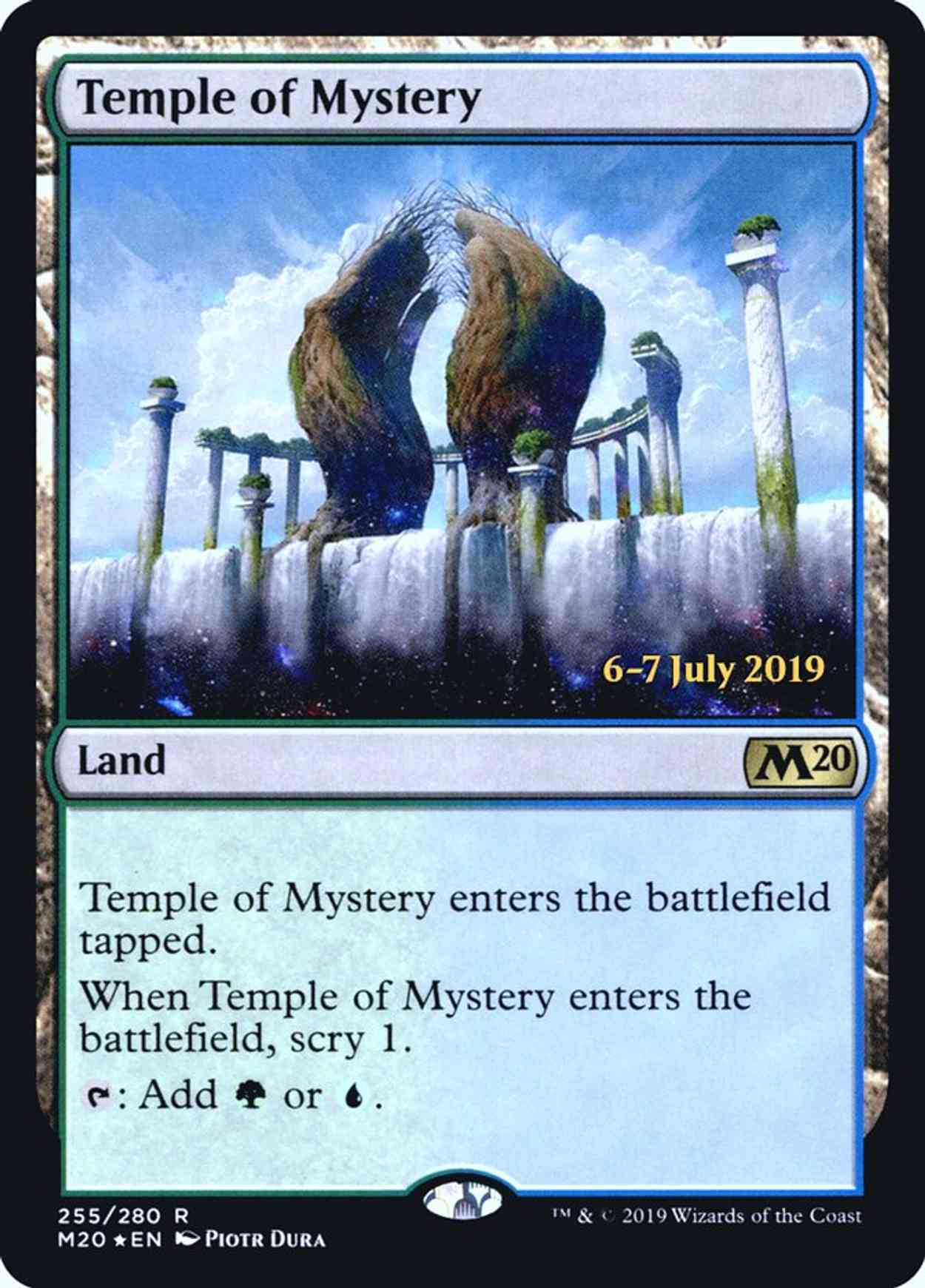 Temple of Mystery (M20) magic card front