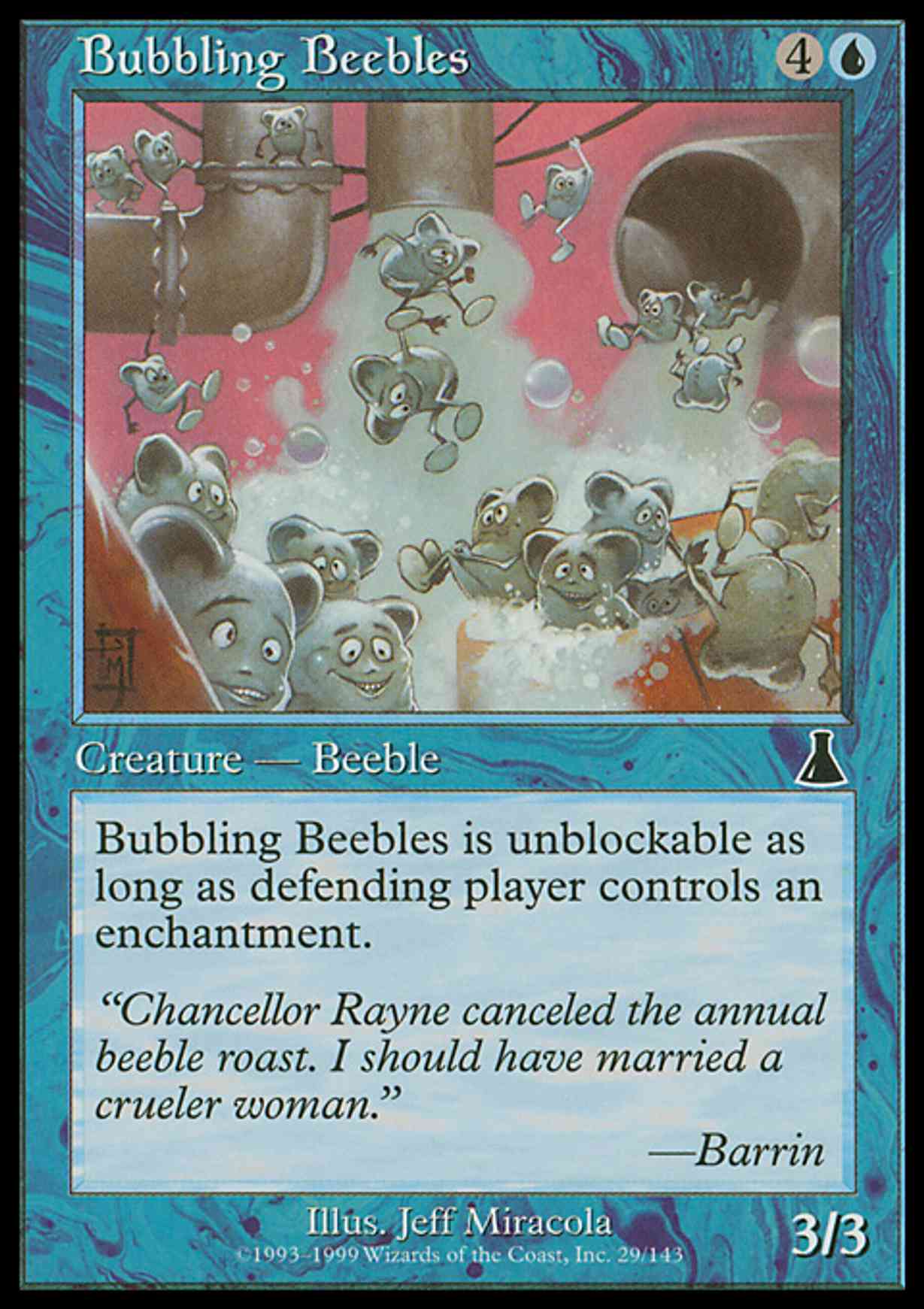 Bubbling Beebles magic card front